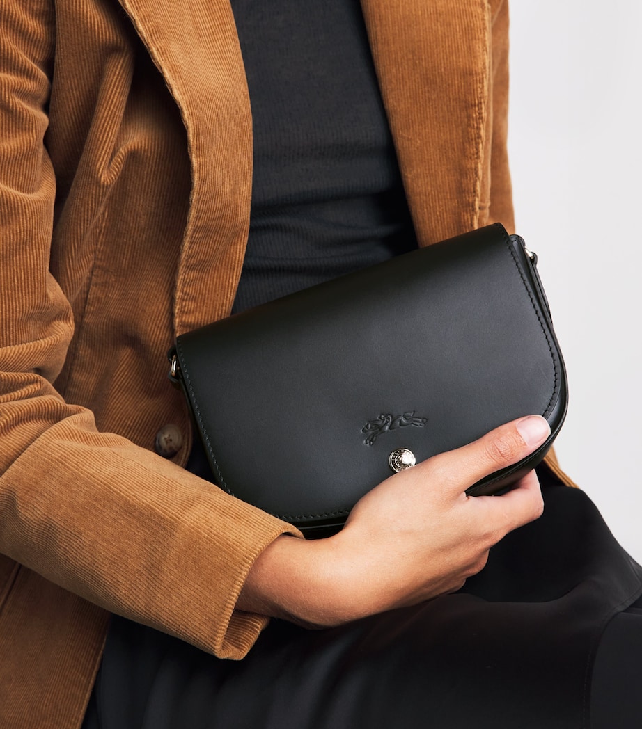 Longchamp Small Leather Épure Cross-Body Bag Noir Image 4