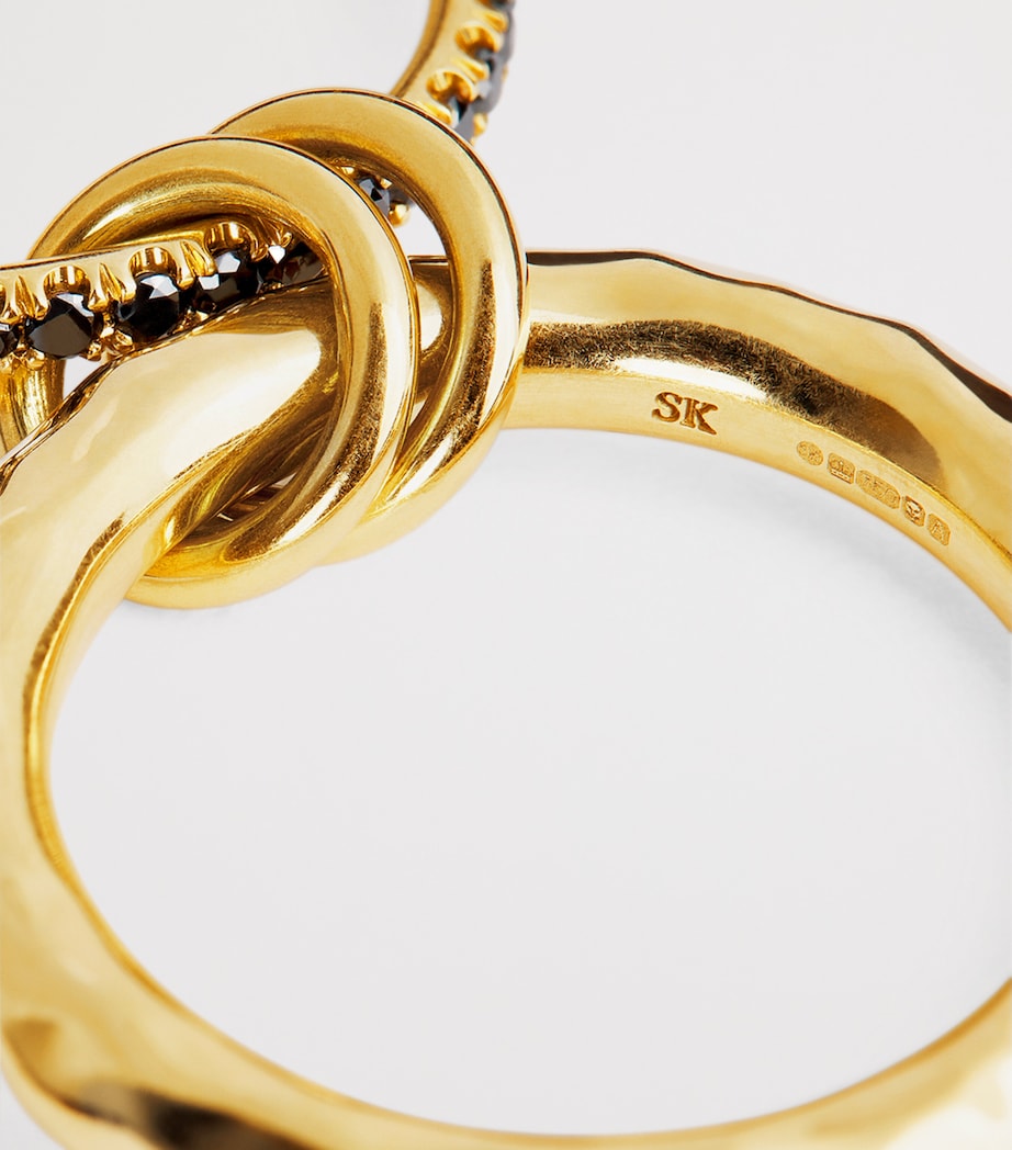 Yellow Gold and Black Diamond Osric Vulcan Ring YELLOW GOLD Image 5