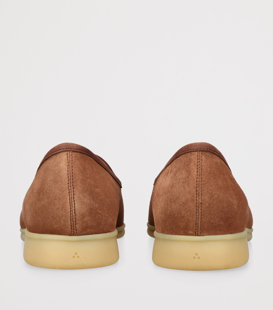 Baudoin & Lange Suede Stride Loafers Mid Brown Image 2