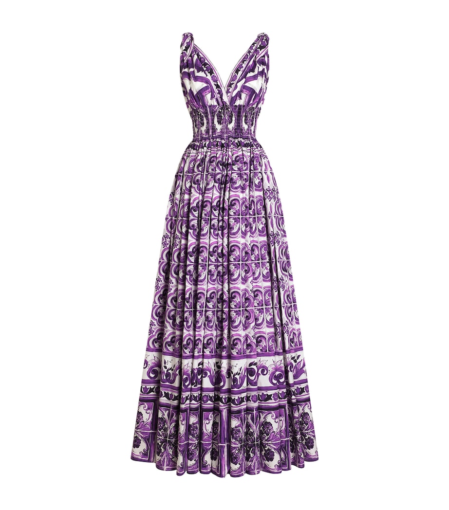 Printed Maxi Dress MIX MAIOLICA VIOLA Image 1