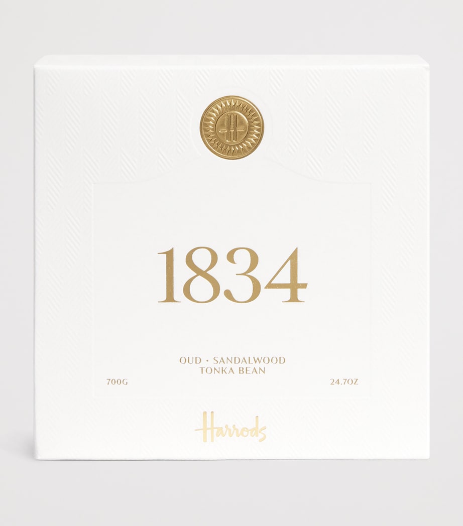 Harrods 1834 Scented Candle (700g) Ivory Image 3