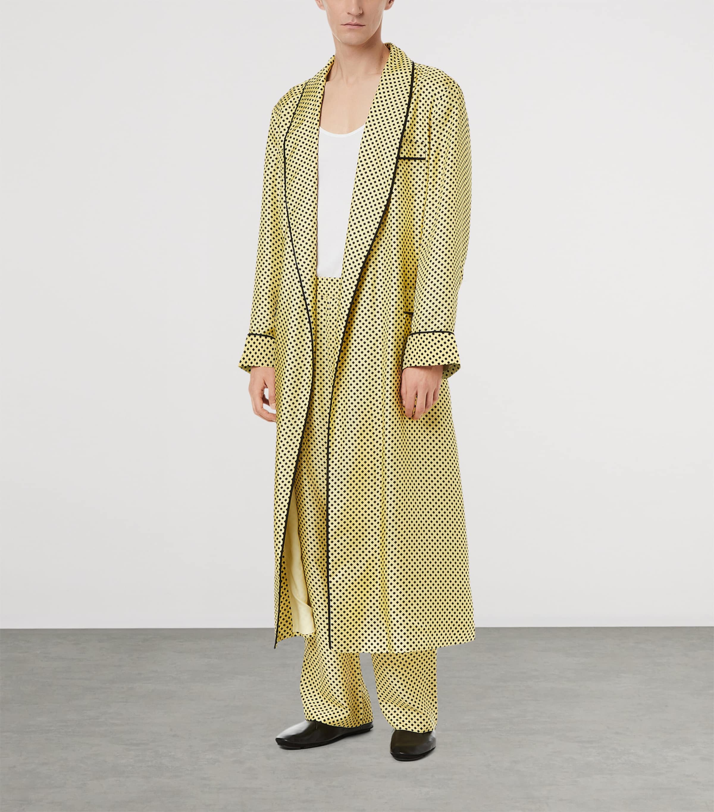 Silk Patterned Trousers YNA Image 2