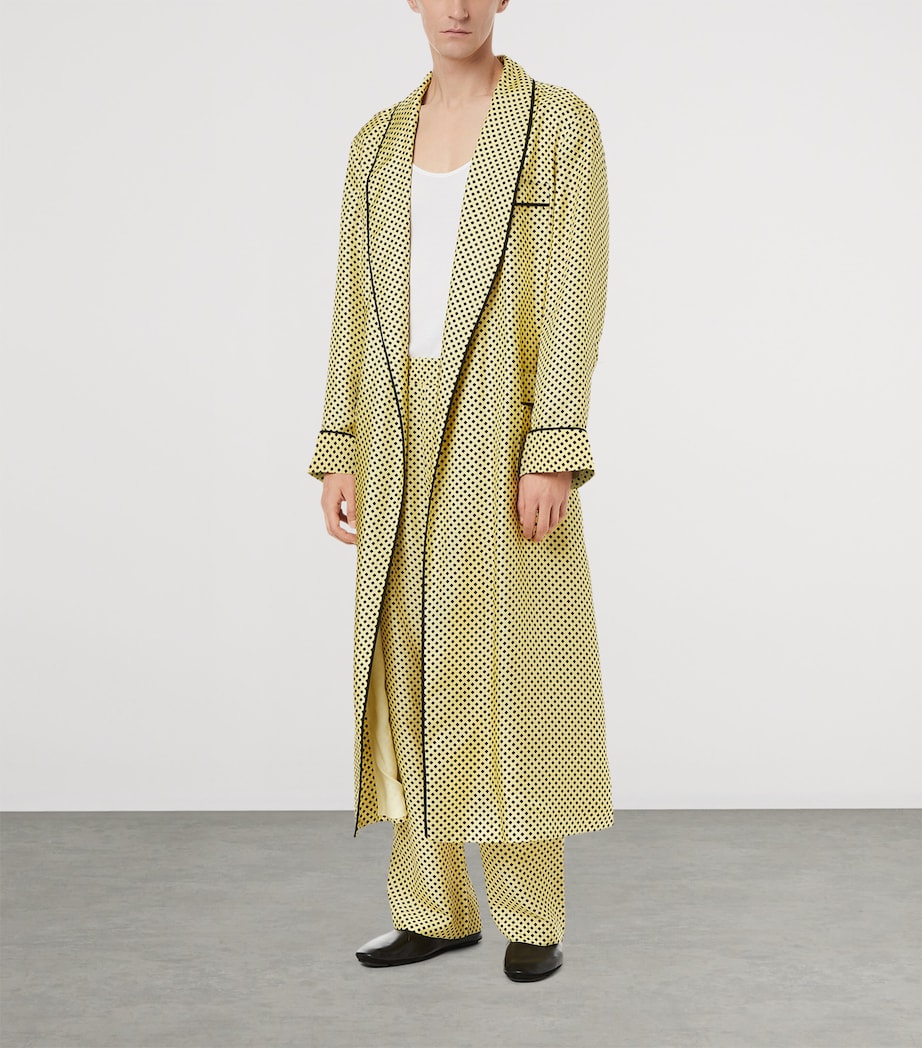 Silk Patterned Trousers YNA Image 2