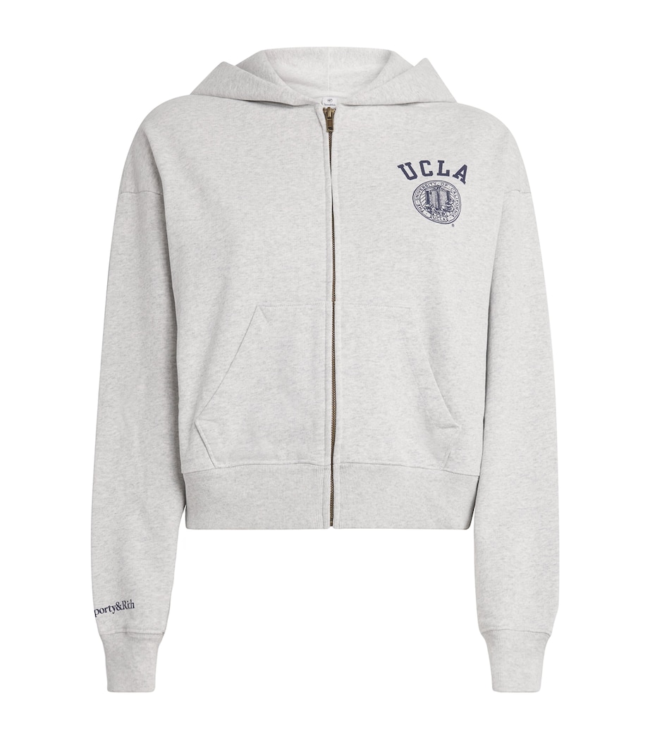 UCLA Crest Zip-Up Hoodie HEATHER GRAY Image 1