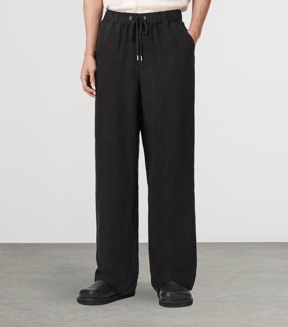 Linen Sharp Trousers SHADED BLACK Image 3