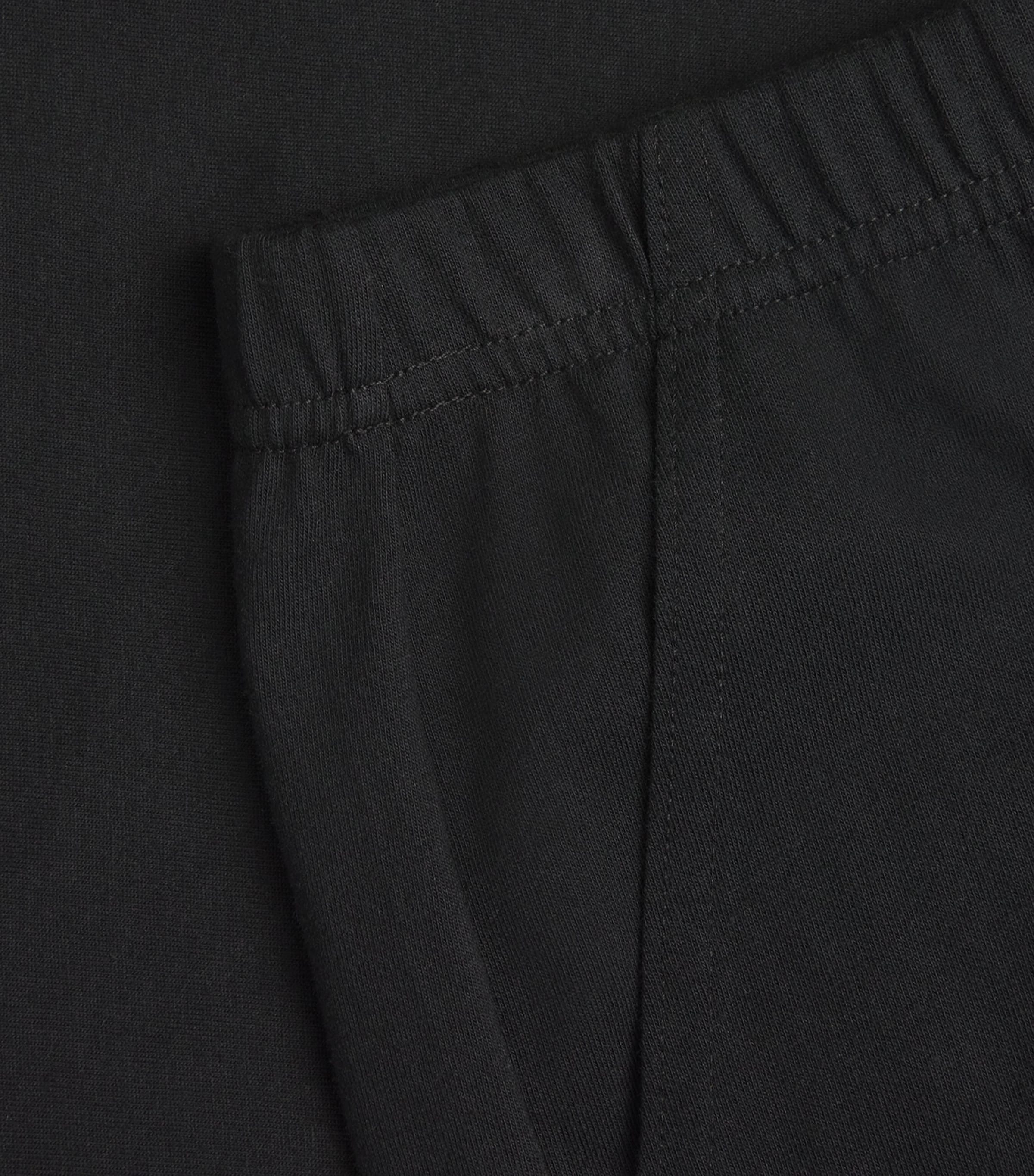 Cotton Straight Trousers BLACK Image 5