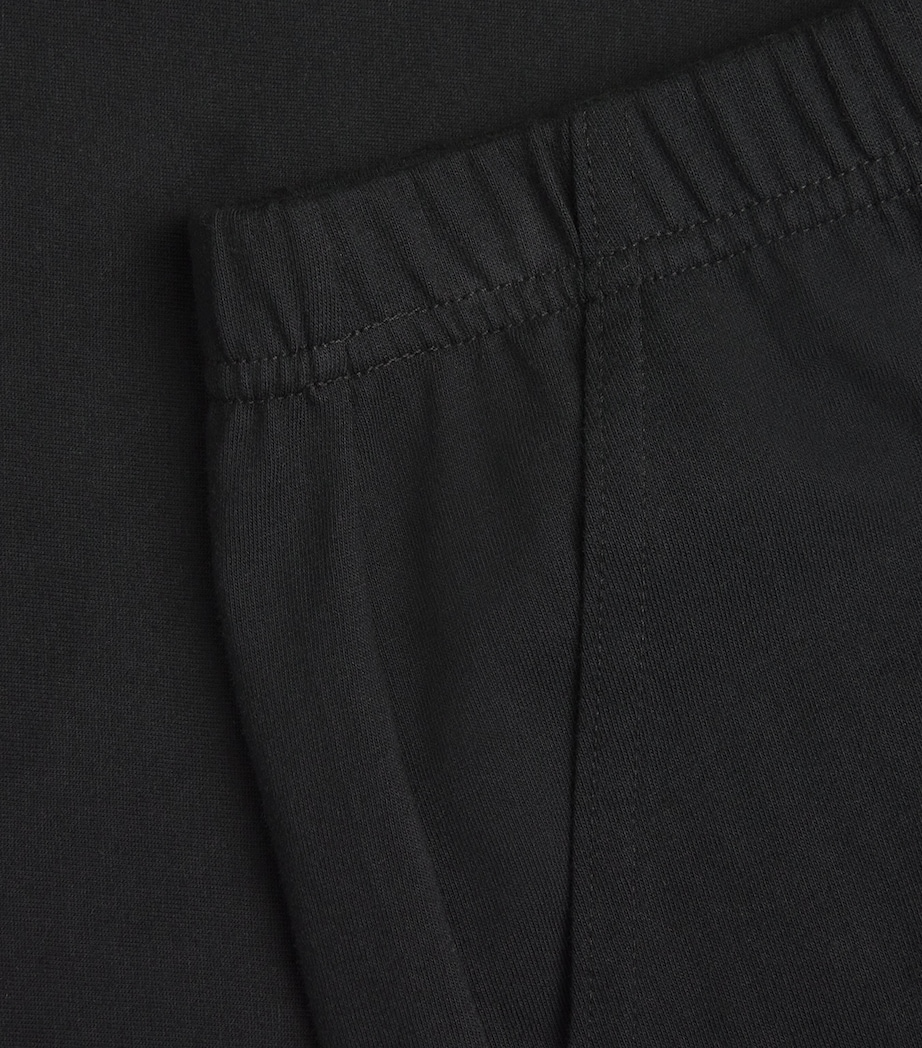 Cotton Straight Trousers BLACK Image 5