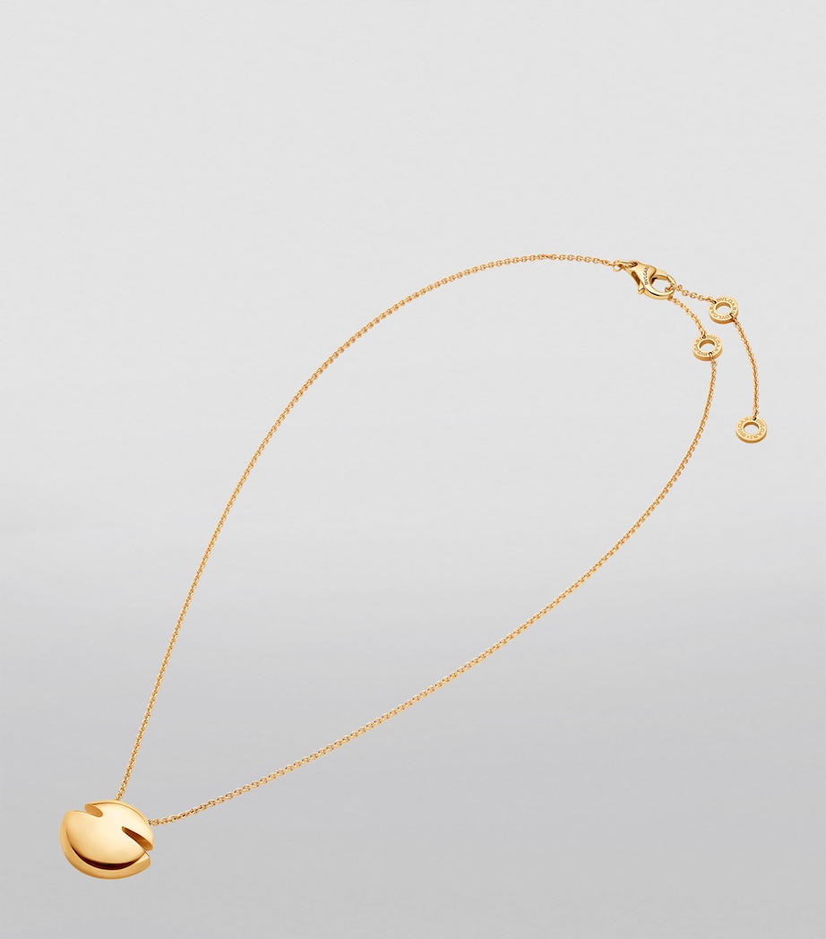 Yellow Gold Cabochon Necklace YELLOW GOLD Image 2