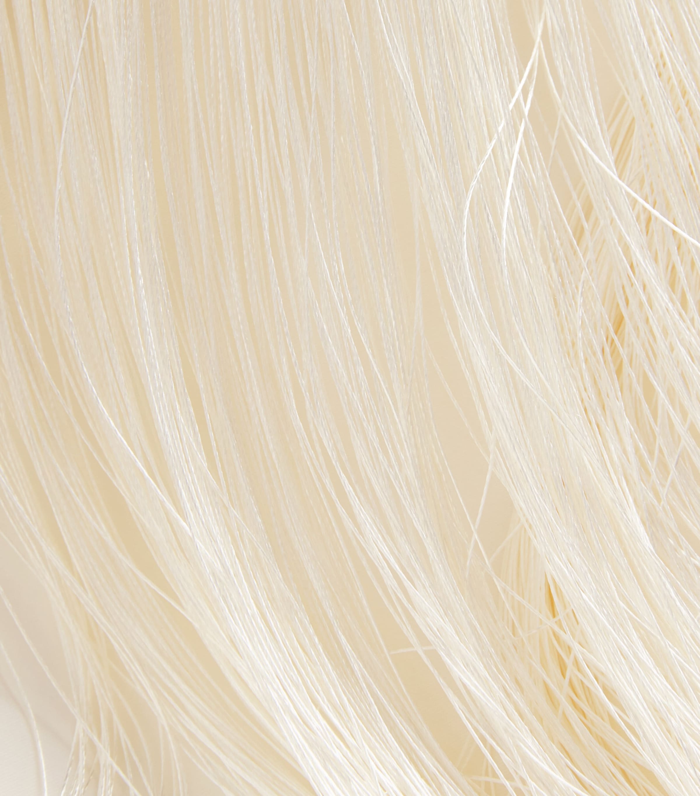 Self-Portrait Womens Satin Fringe-Scarf Top Cream Image 6