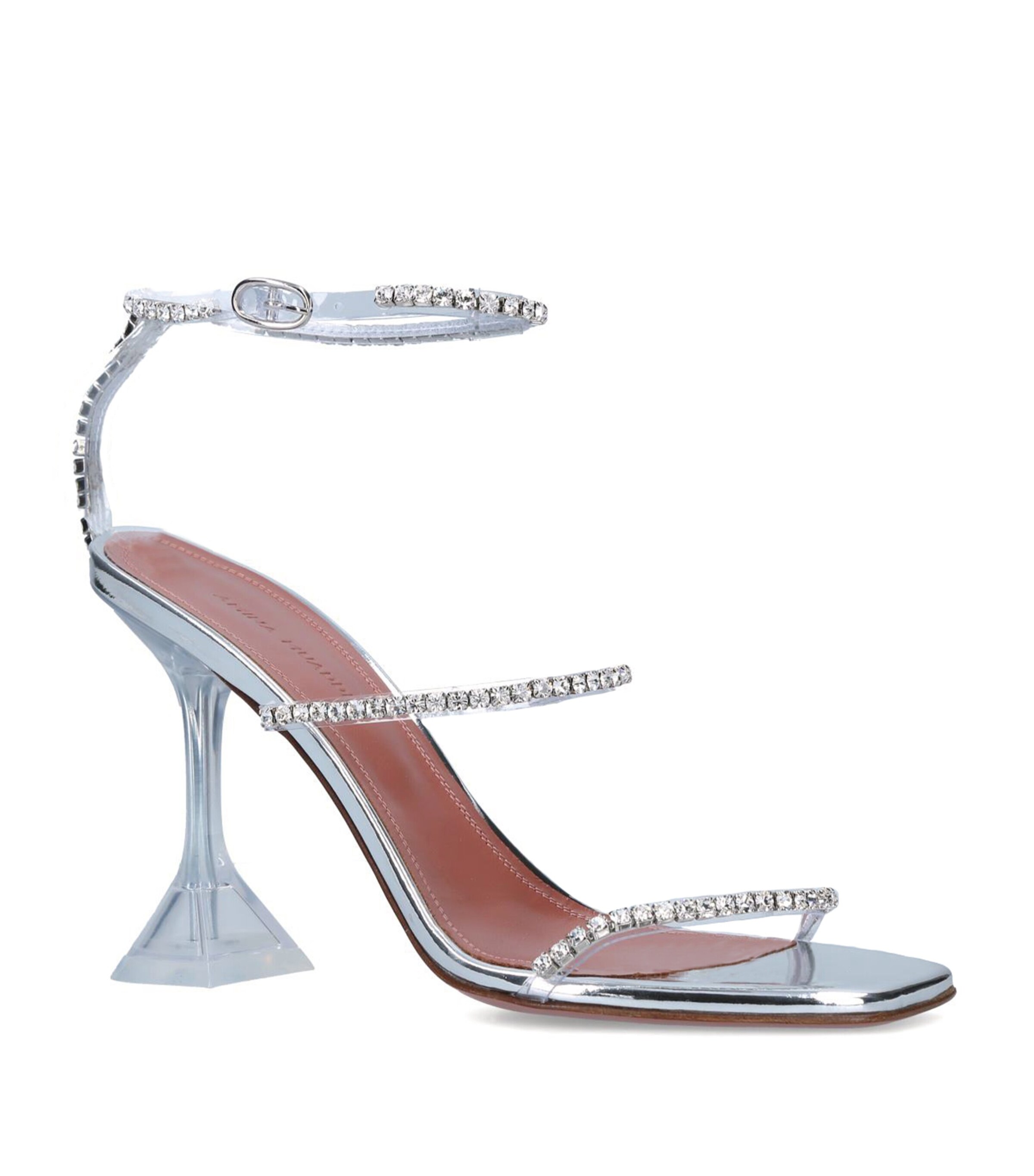 Amina Muaddi Embellished Gilda Glass Sandals 95 Other Image 3
