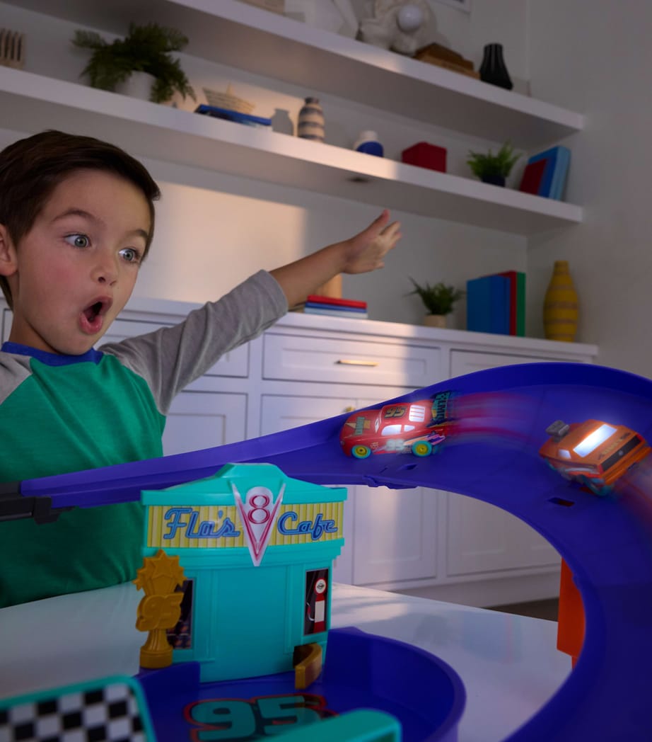 Disney Disney and Pixar Cars Race to Celebrate Lightning McQueen Celebration Raceway Playset Image 3