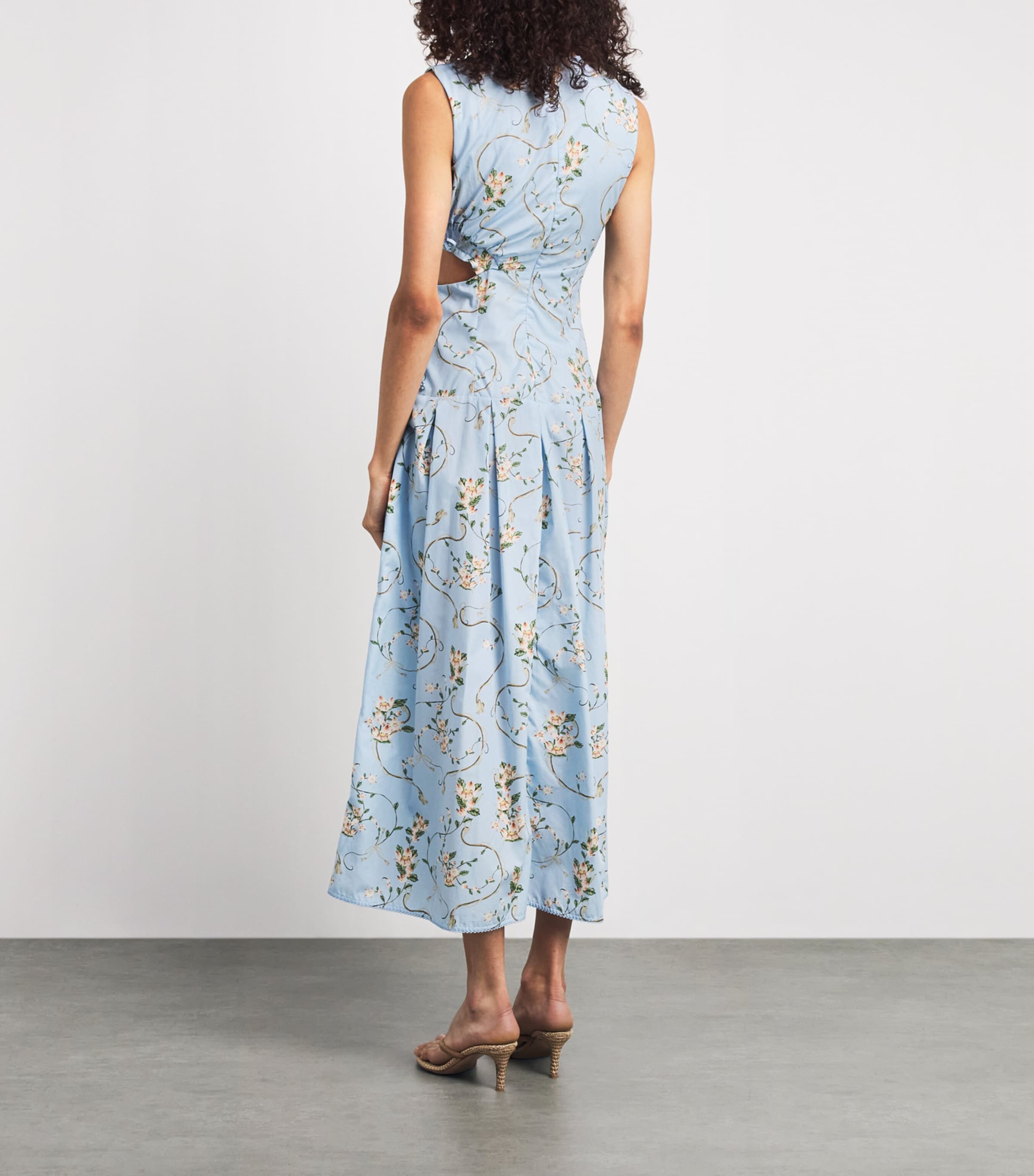 Agua By Agua Bendita Womens Cotton OtoNo Navegante Midi Dress Image 4
