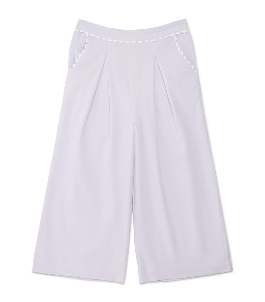 Louise Misha Cotton Corduroy Trousers (4-12 Years) Parme Image 1
