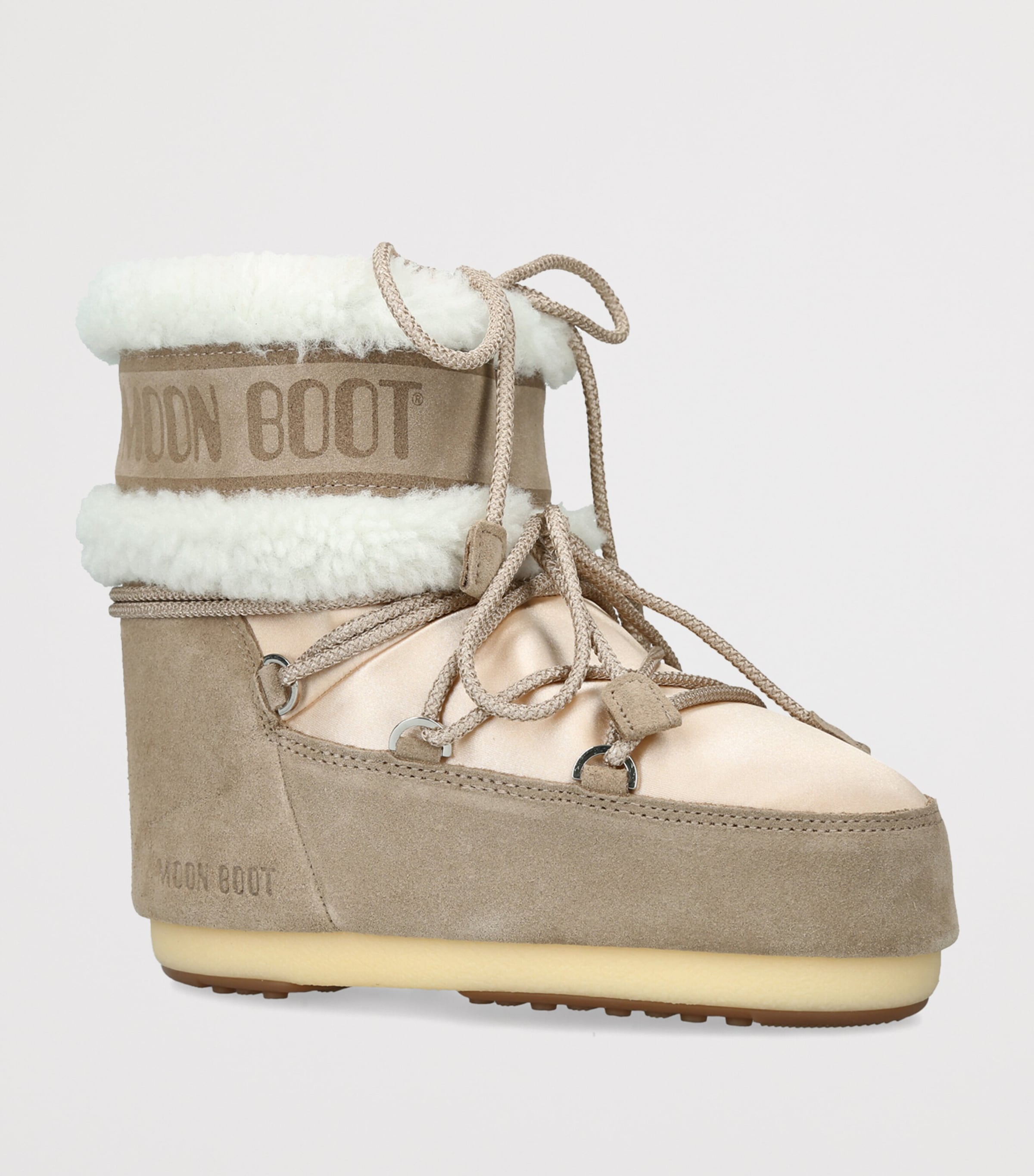 Moon Boot Shearling Pearly Plus Boots Peach Image 2