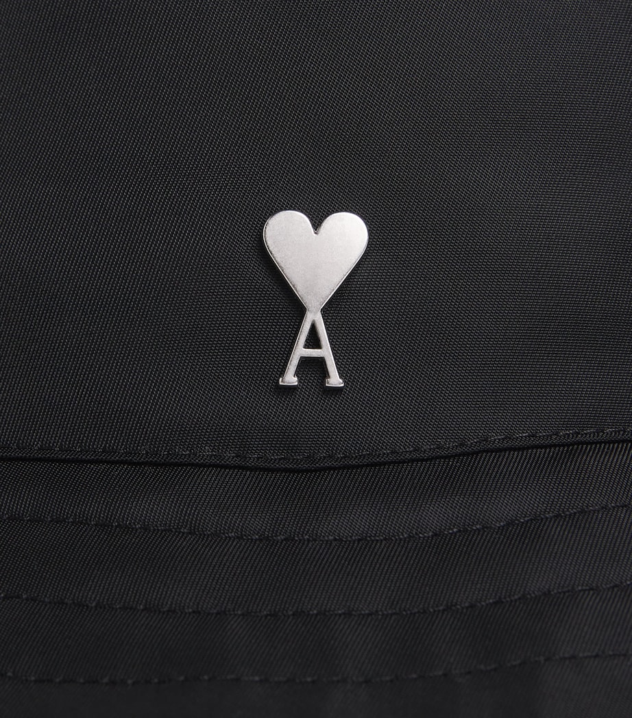 Cotton Logo Embroidered Bucket Hat NOIR - 001 Image 3