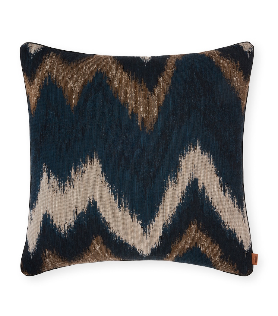 Missoni Zigzag Ikat Cushion (45cm x 45cm) Blue Multicolour Image 1