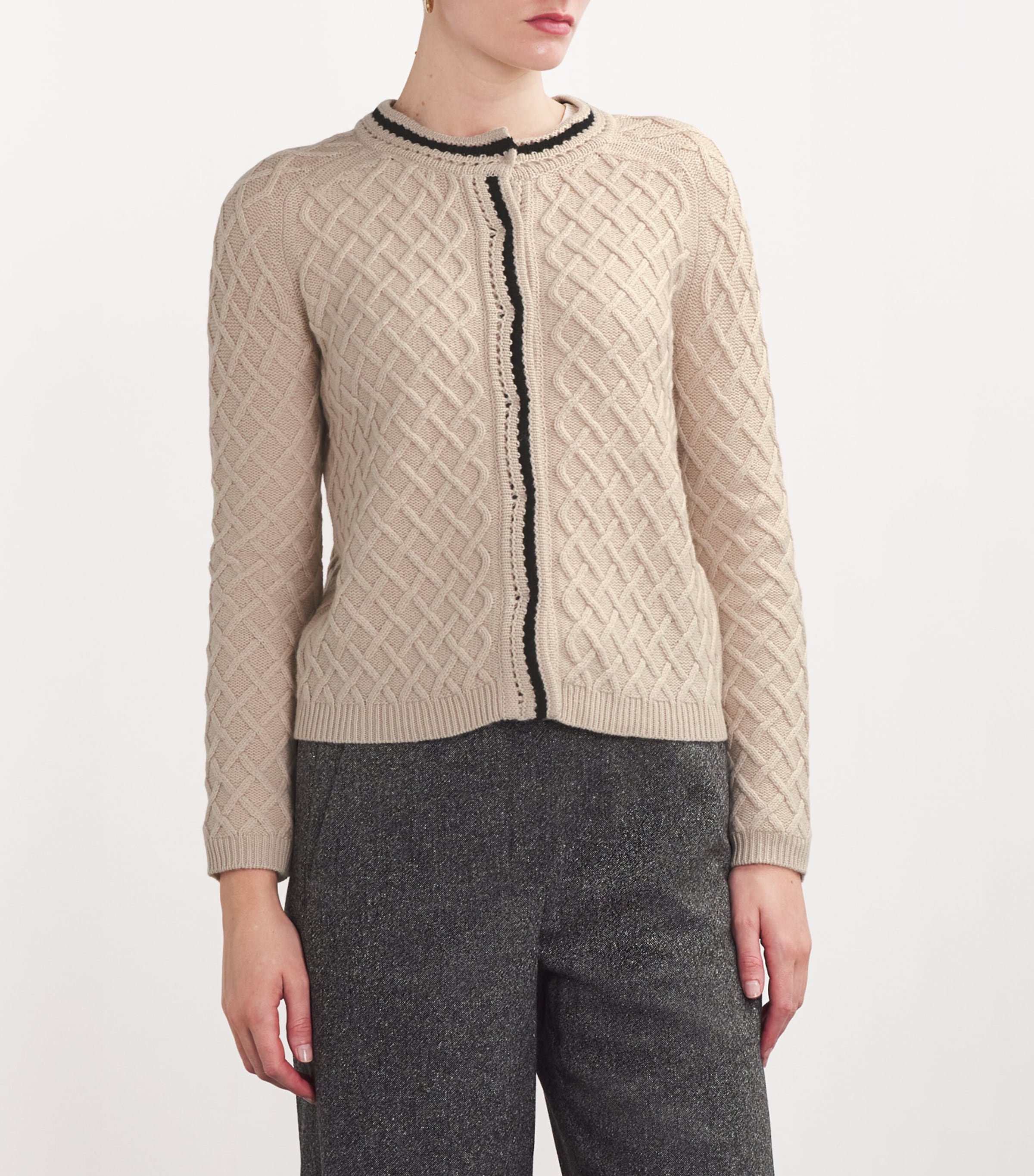 Max Mara Cable-Knit Cardigan | Harrods US