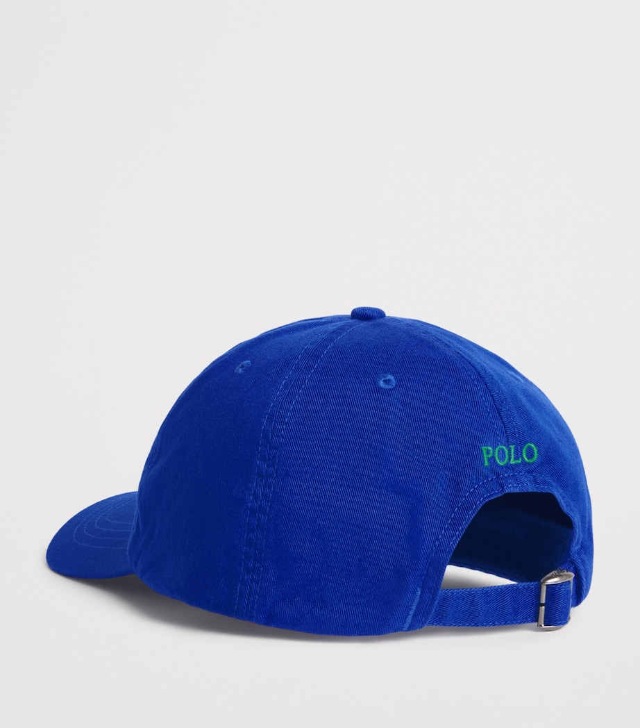 Cotton Polo Pony Baseball Cap SAPPHIRE Image 2