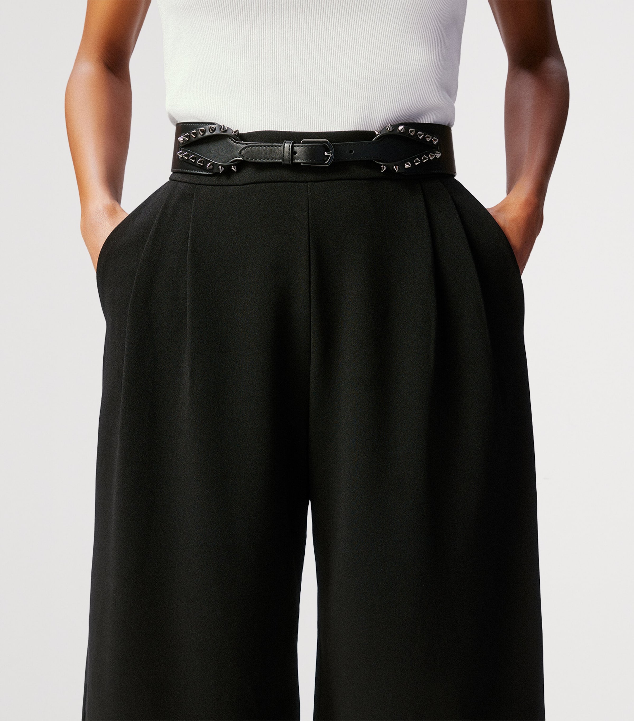 Cabata Embellished Leather Belt B078 Image 2