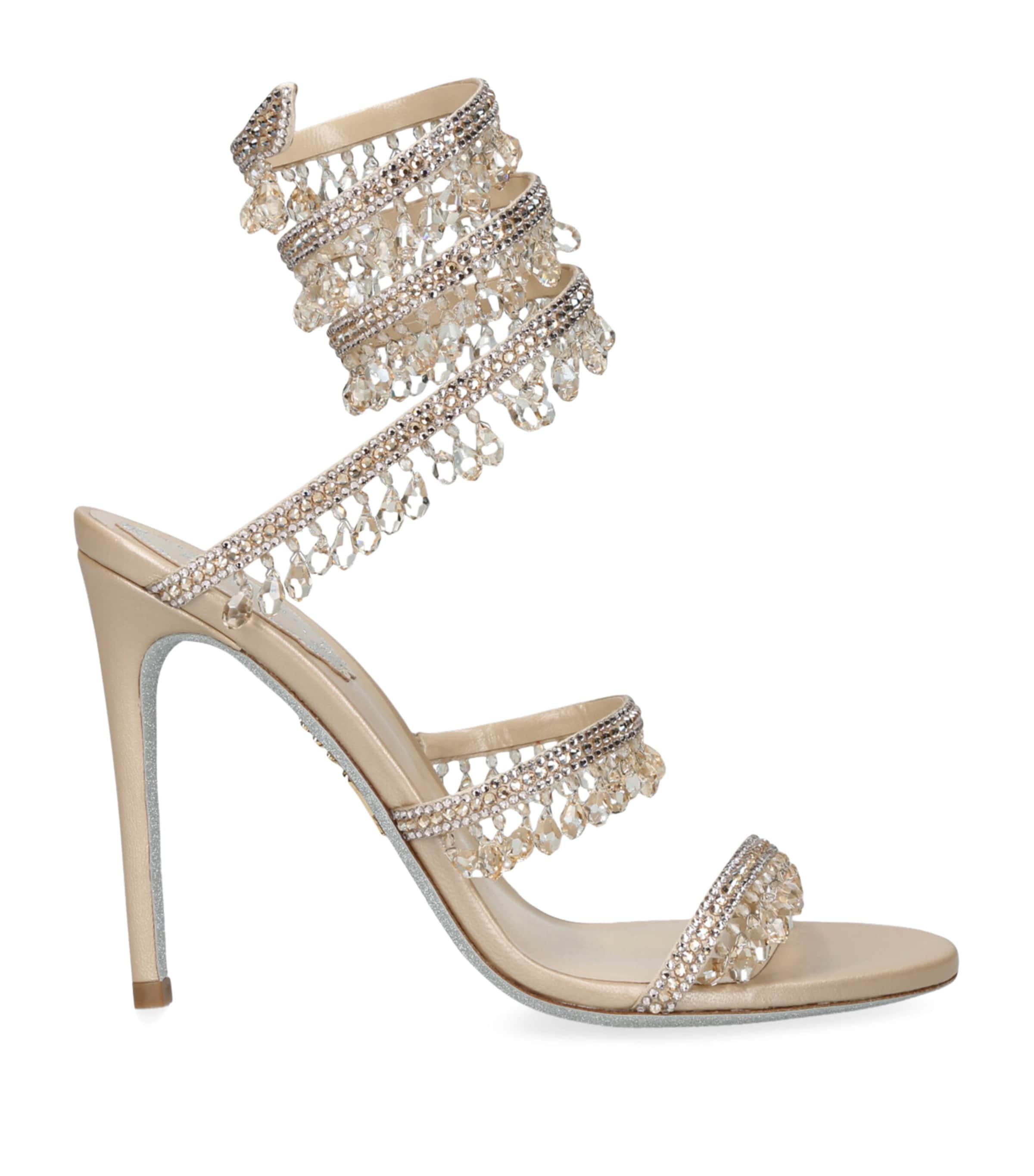 René Caovilla Embellished Chandelier Sandals 105 | Women Shoes | Heels | Sandals | Designers | René Caovilla