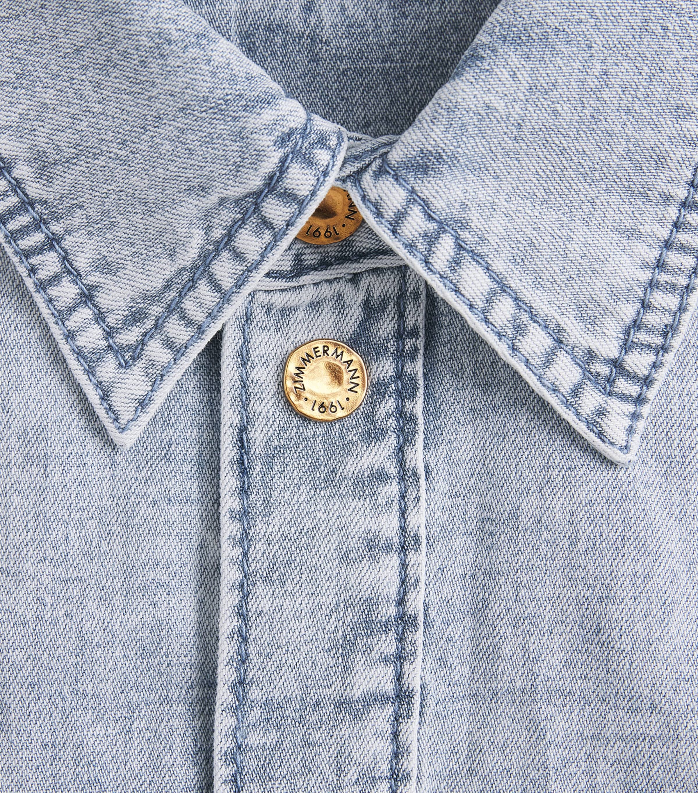 Denim Rebellion Wrap Mini Dress CSW CASTAWAY Image 5