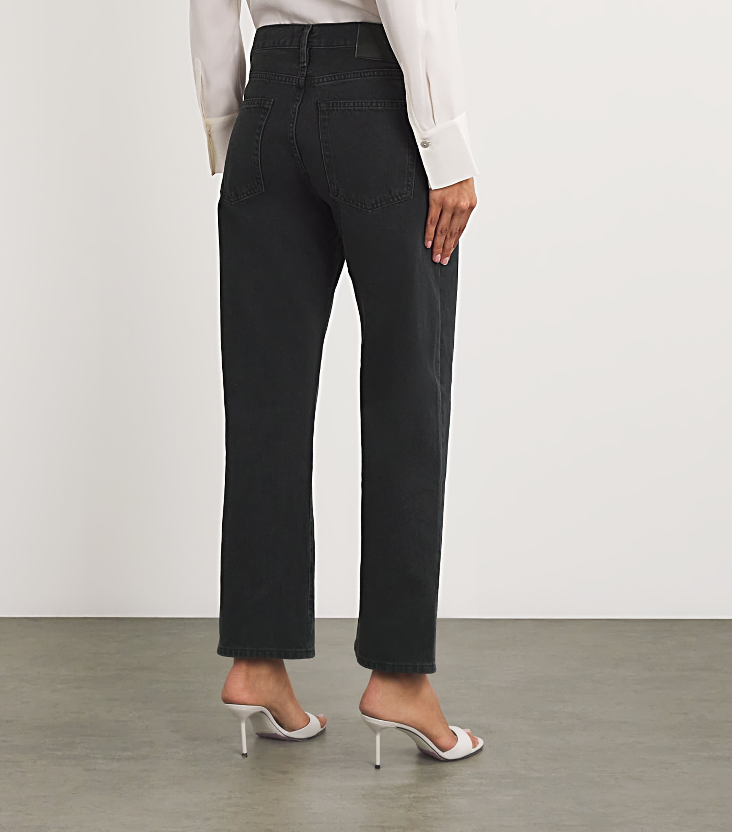 Organic Beaded Straight-Leg Jeans PORTIA Image 4