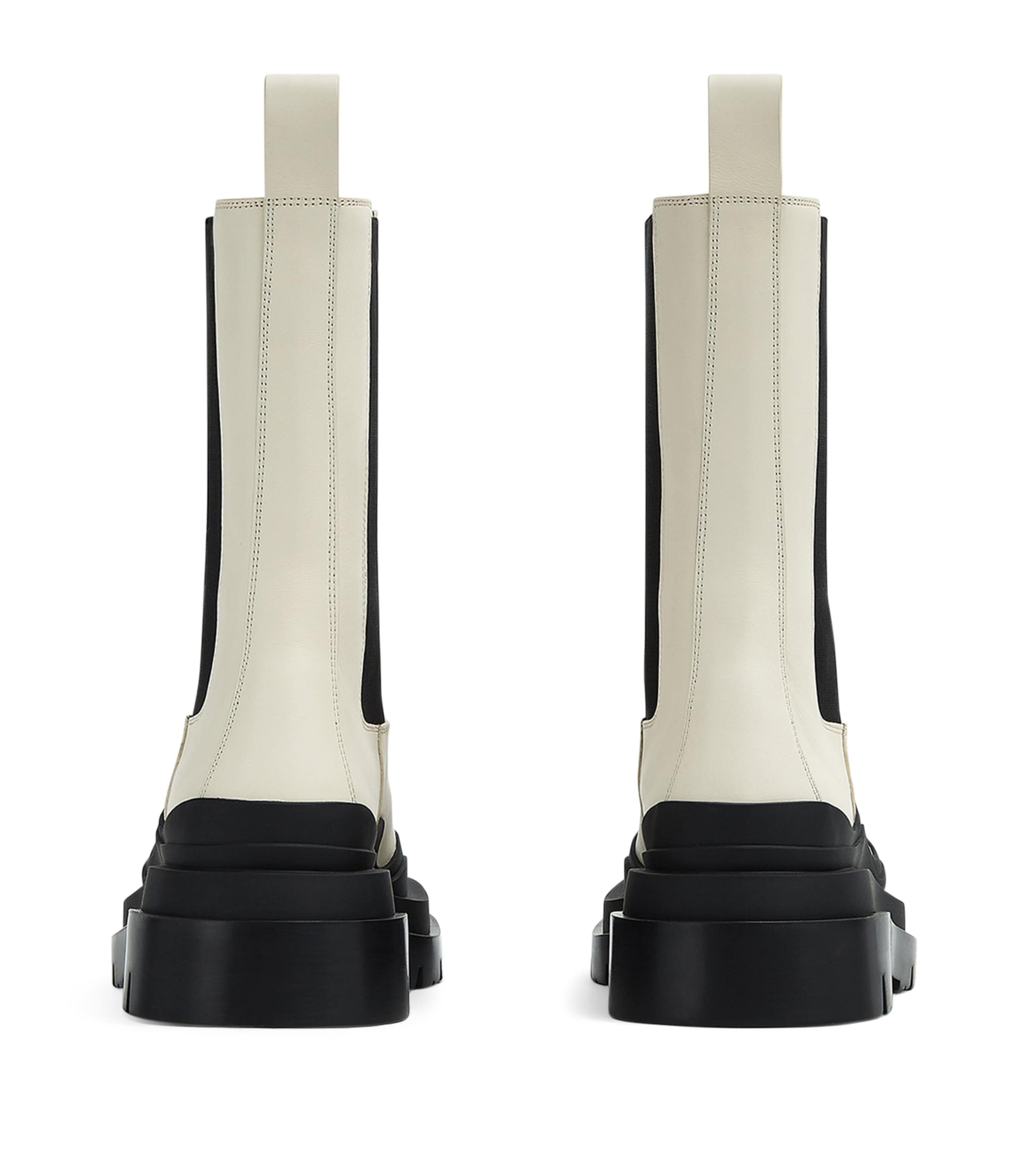 Leather Tire Chelsea Boots SEA SALT-BL-BL Image 3