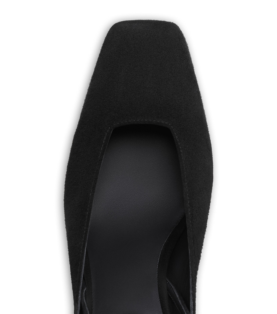 Alaïa Suede Wave Wedge Pumps 60 Noir Image 4