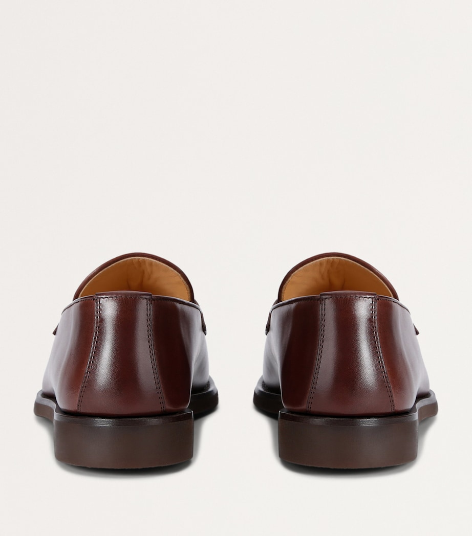 Leather Flex Penny Loafers BROWN Image 2