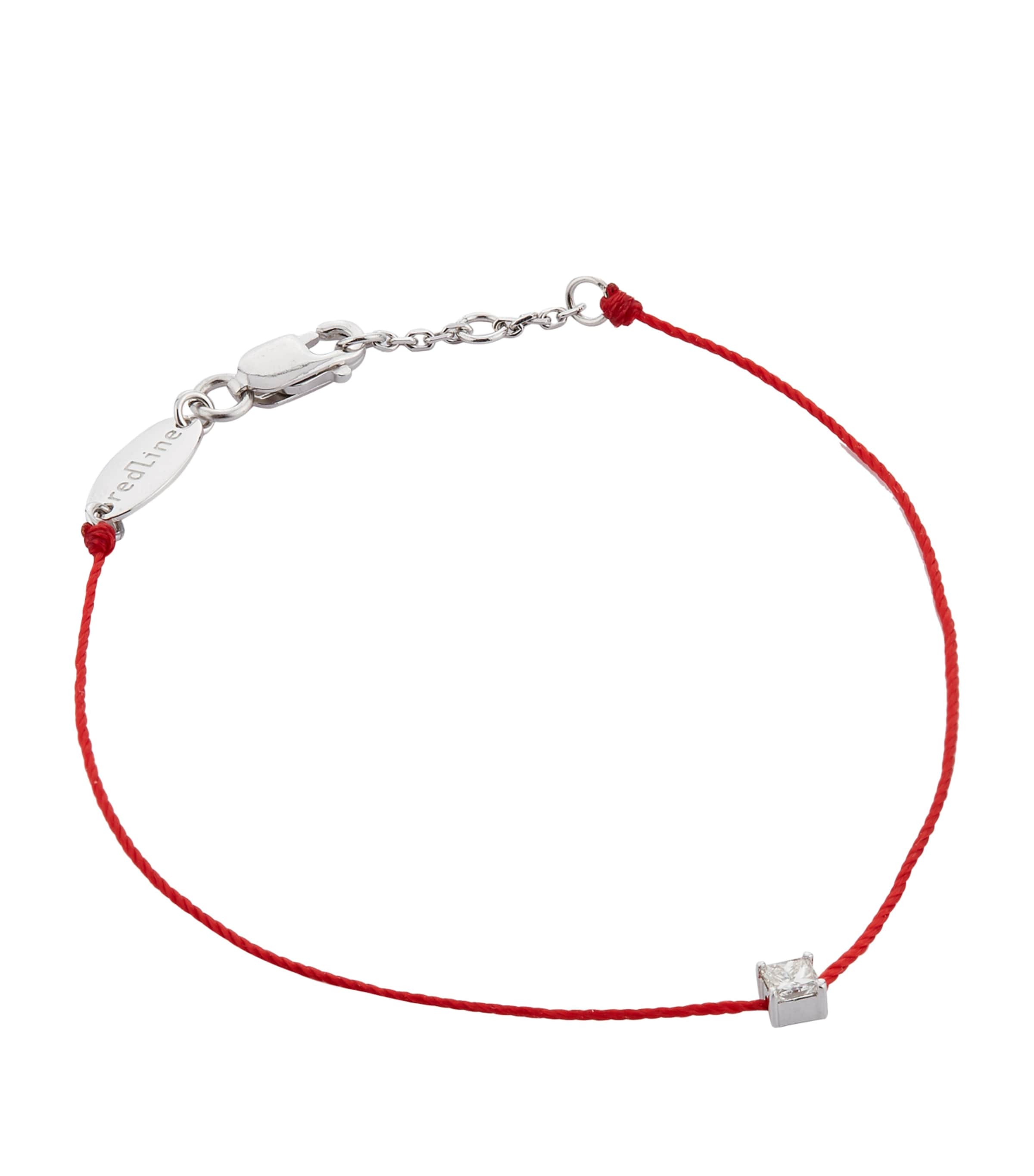 Redline White Gold and Diamond Princesse Bracelet Red Image 2