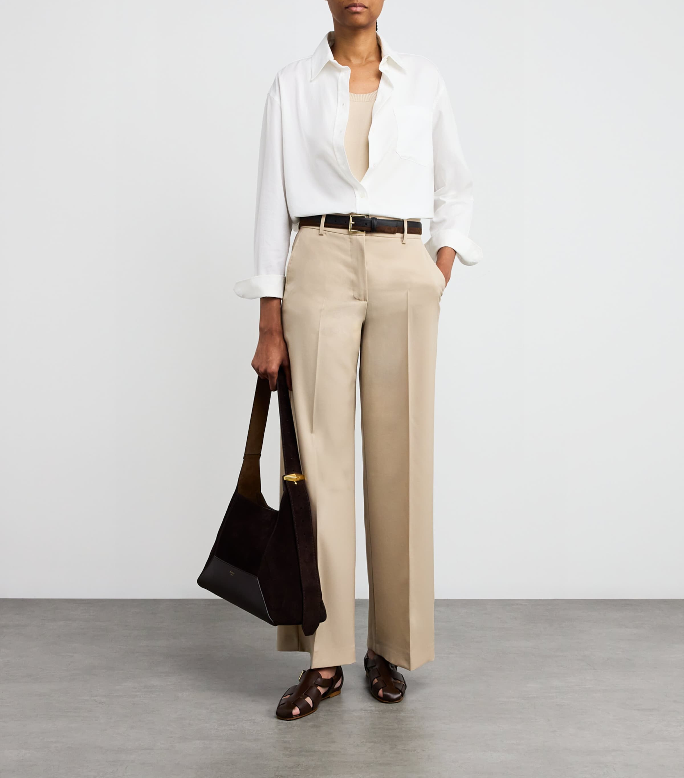 Cotton Oxford Shirt WHITE Image 2