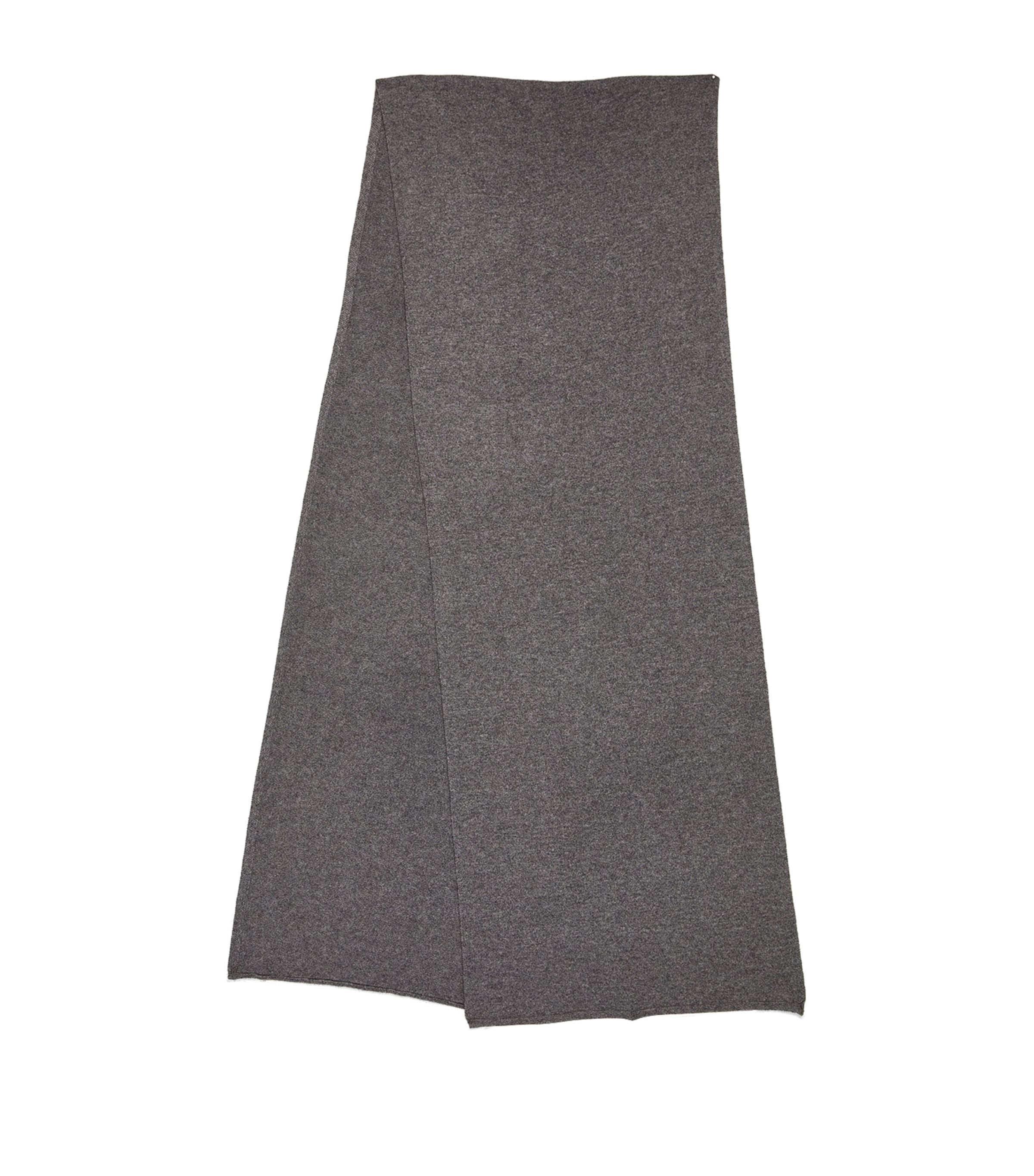 Yves Salomon Wool-cashmere Scarf In Gray