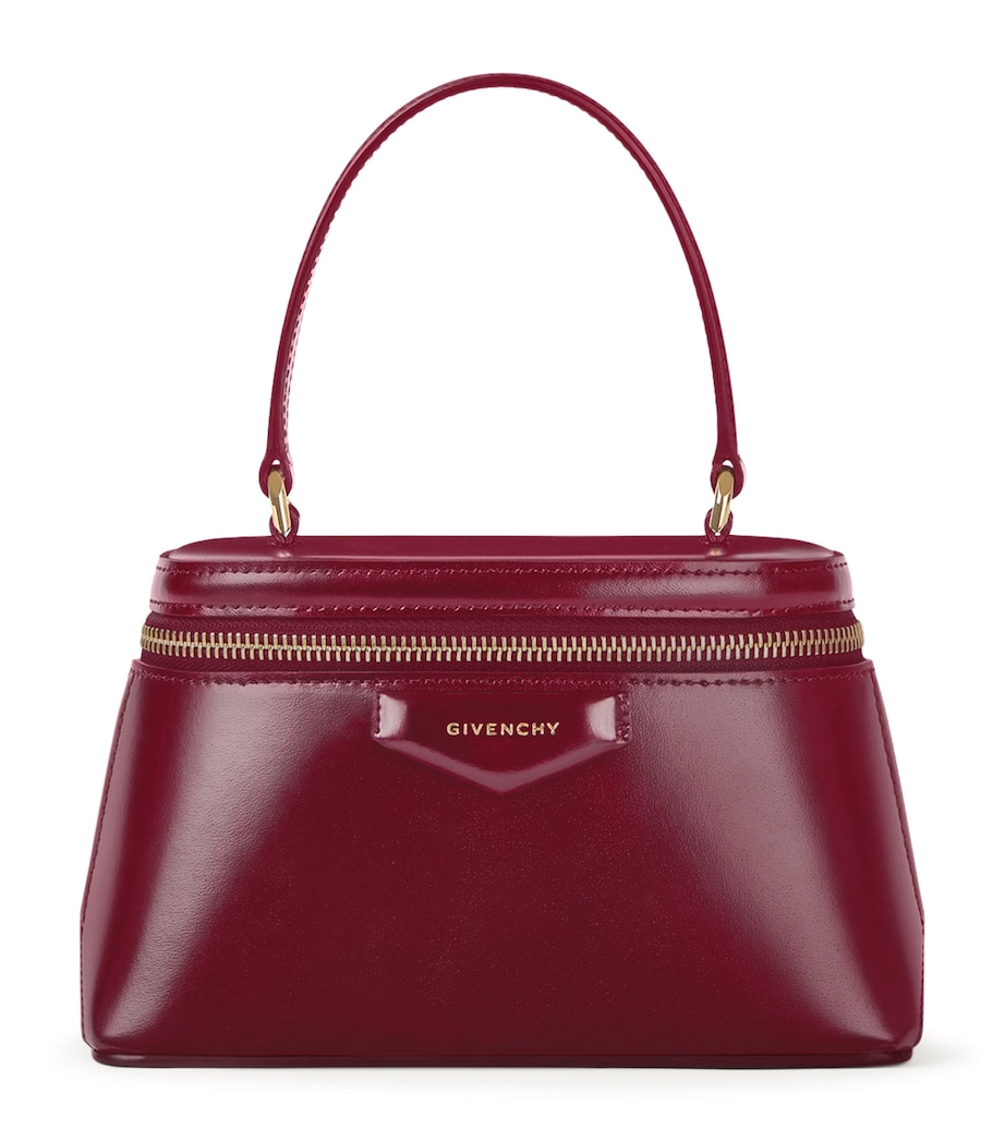 Leather Antigona Vanity Top-Handle Bag BURGUNDY Image 1