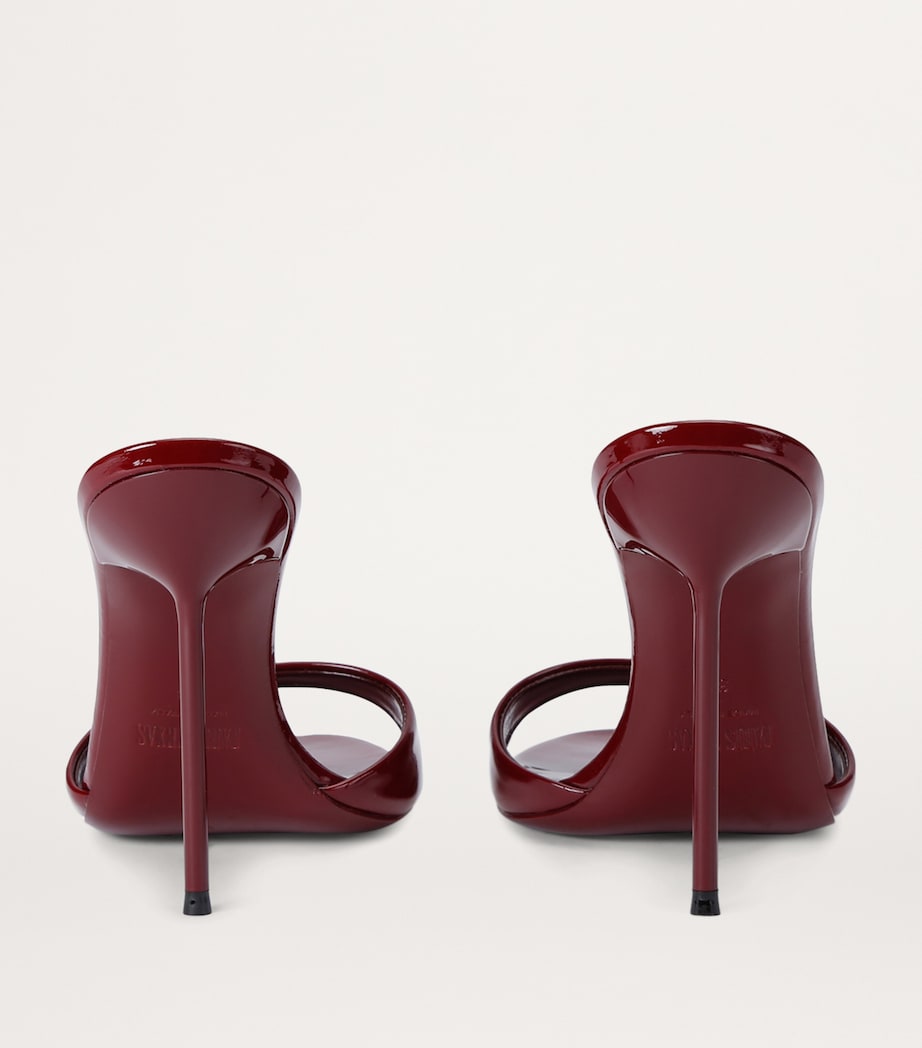 Patent Leather Lidia Mules 105 WINE Image 3