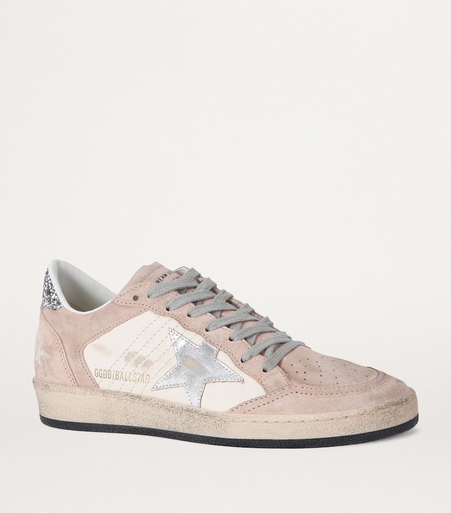 Golden Goose Suede Embellished Ball Star Sneakers Blush Image 4