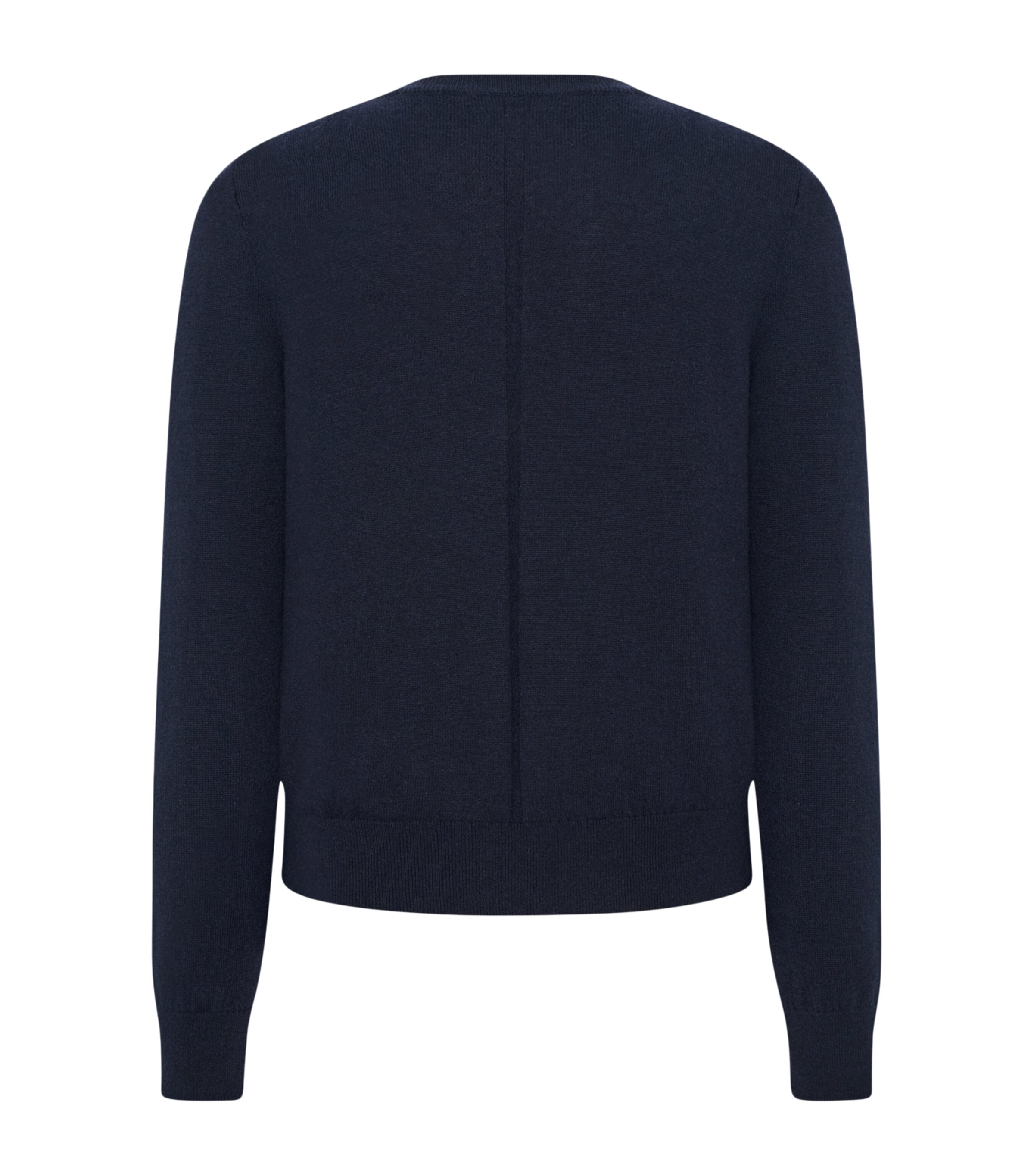 The Row Mens Benji Cashmere Sweater Dark Navy Image 2