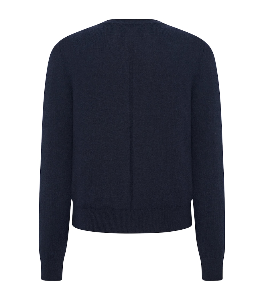 The Row Mens Benji Cashmere Sweater Dark Navy Image 2