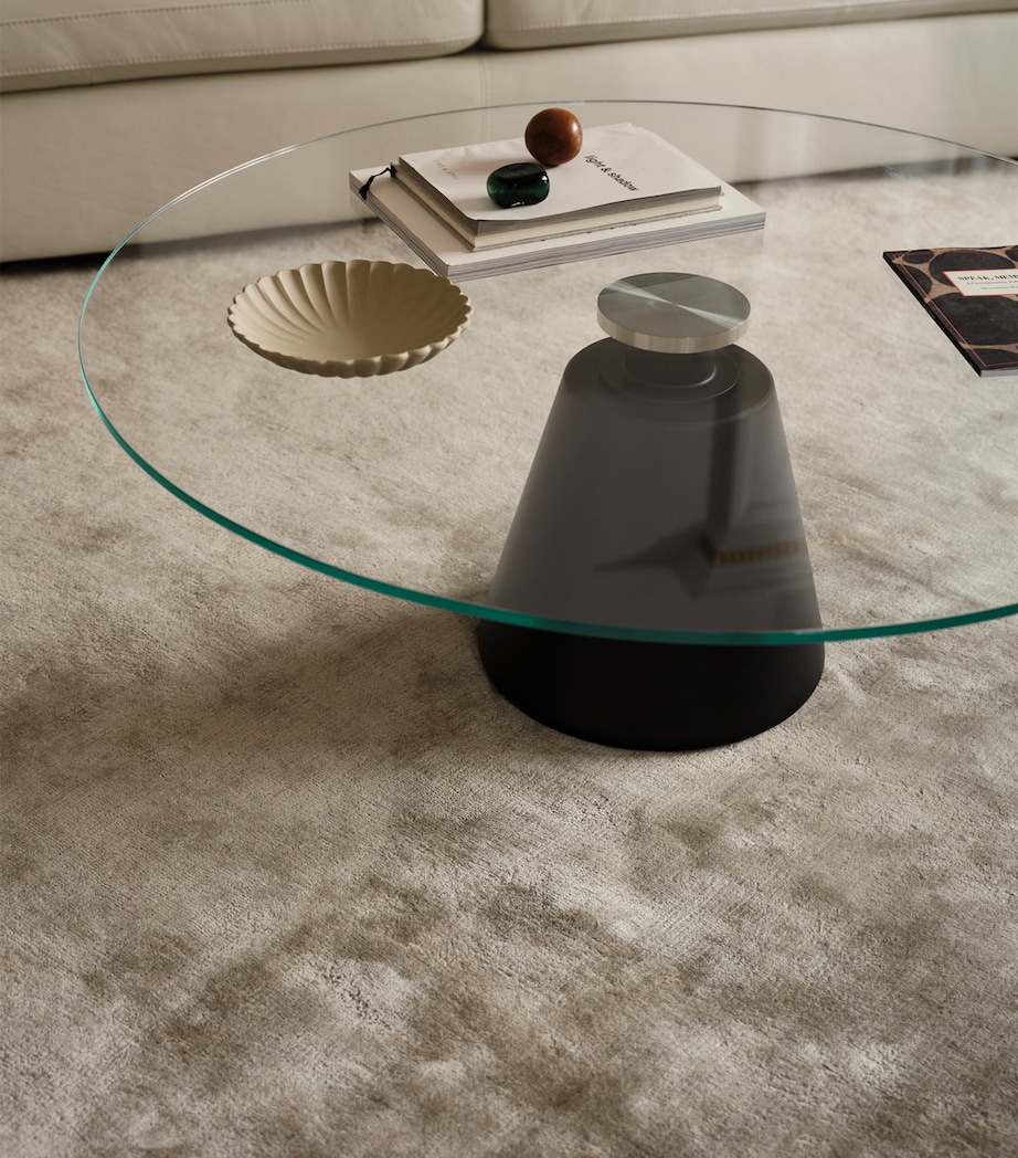 BoConcept Glass Madrid Coffee Table Clear / Matt Black Image 3