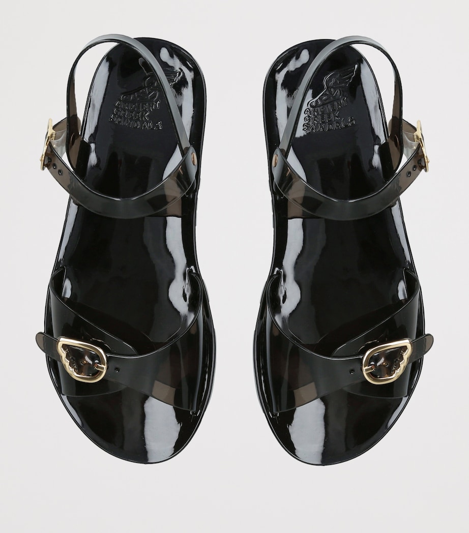 Ancient Greek Sandals Jelly Irini Sandals Black Image 4