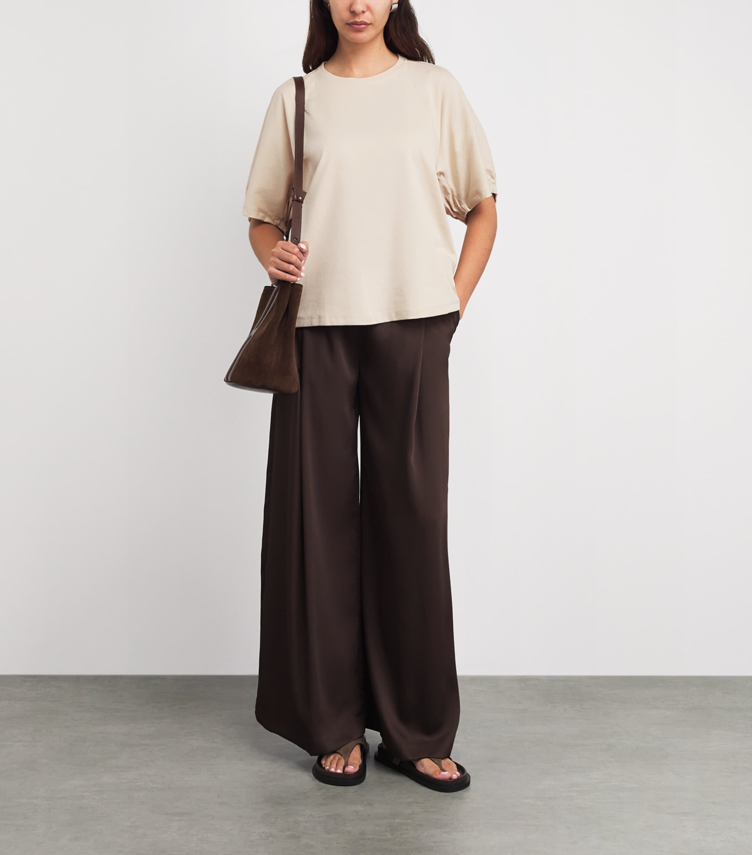 MM Womens Cotton Puff-Sleeve T-Shirt Milk Image 2