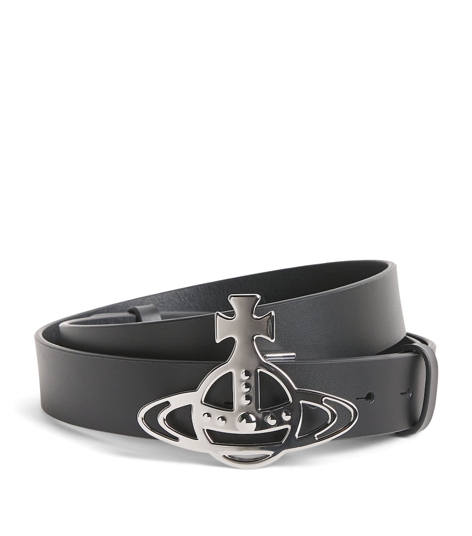 Vivienne Westwood Leather Orb Belt Black Image 1