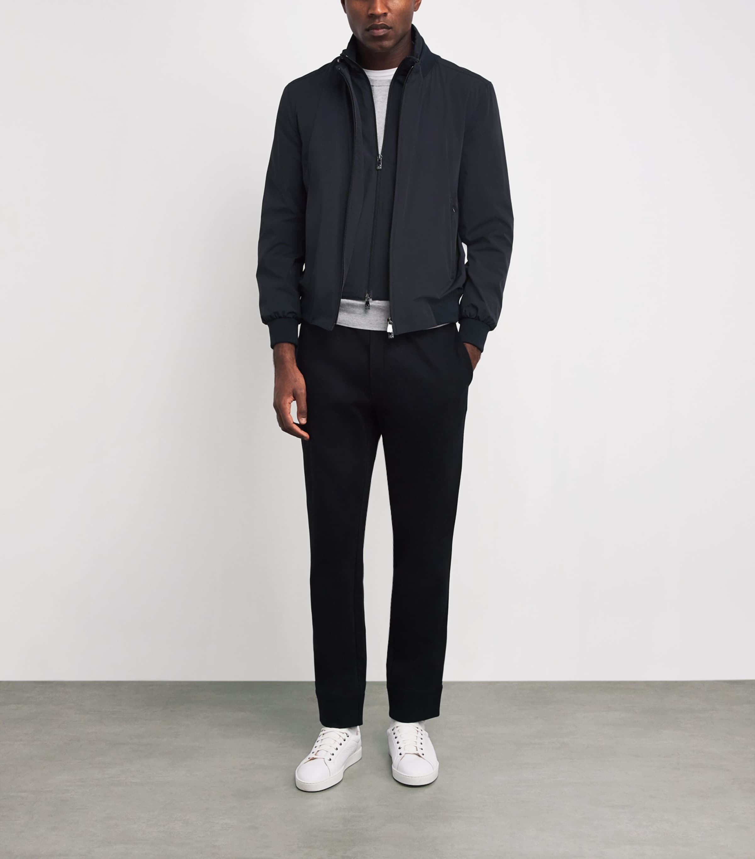 Thumper Bomber Jacket 001 NAVY BLUE Image 2