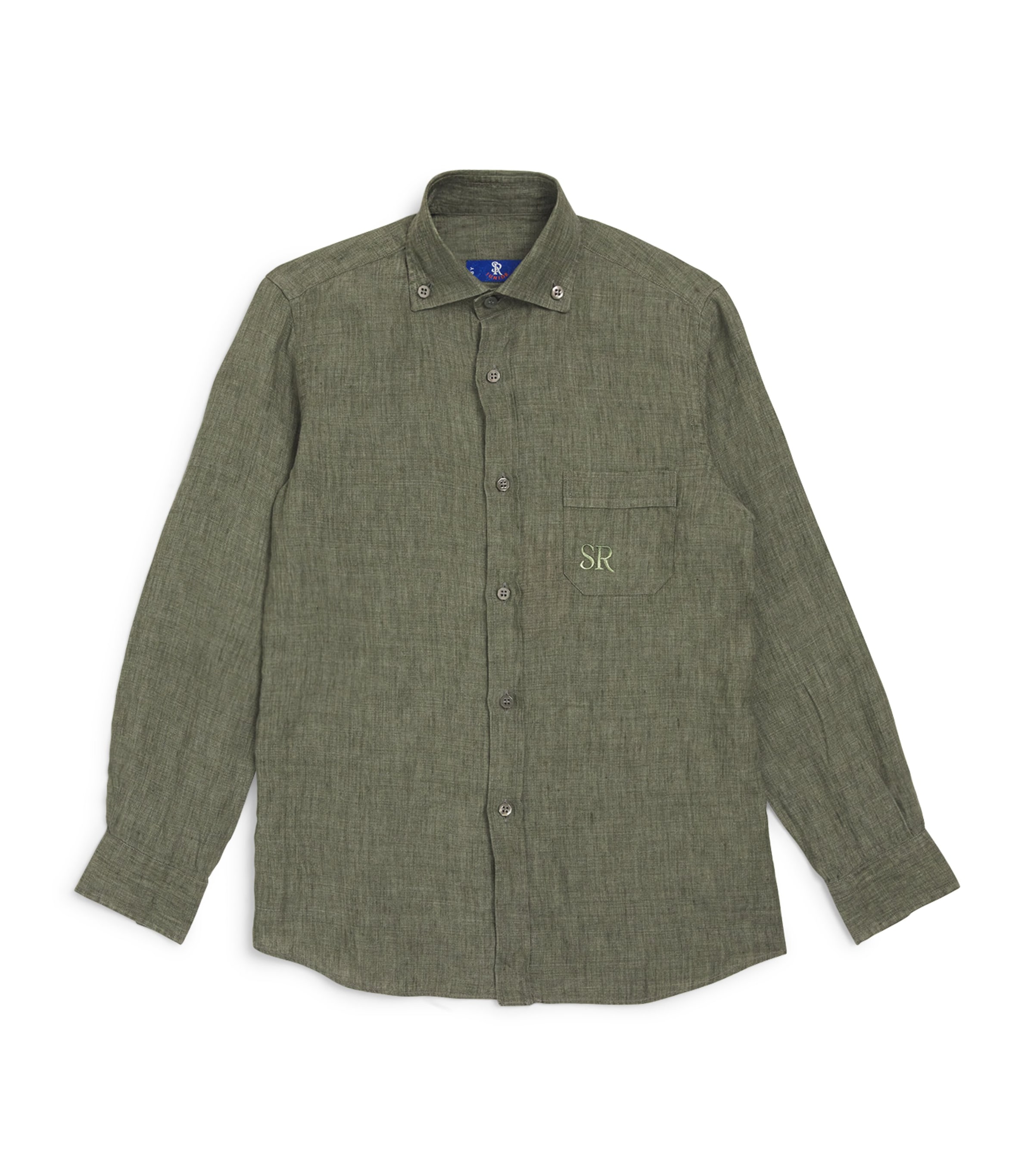 Stefano Ricci Kids' Linen Embroidered Shirt