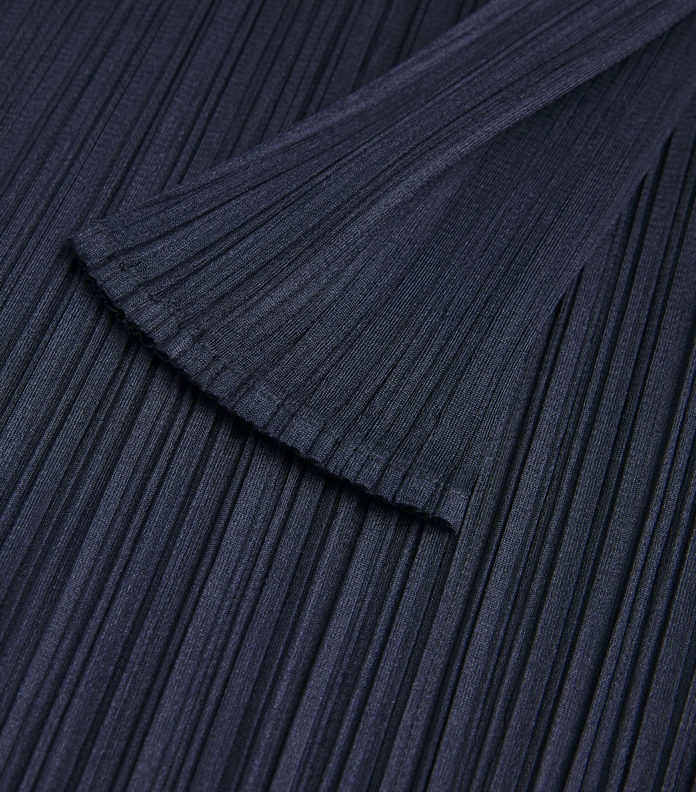 Pleats Please Issey Miyake Navy New Colorful Basics 4 Long-Sleeve