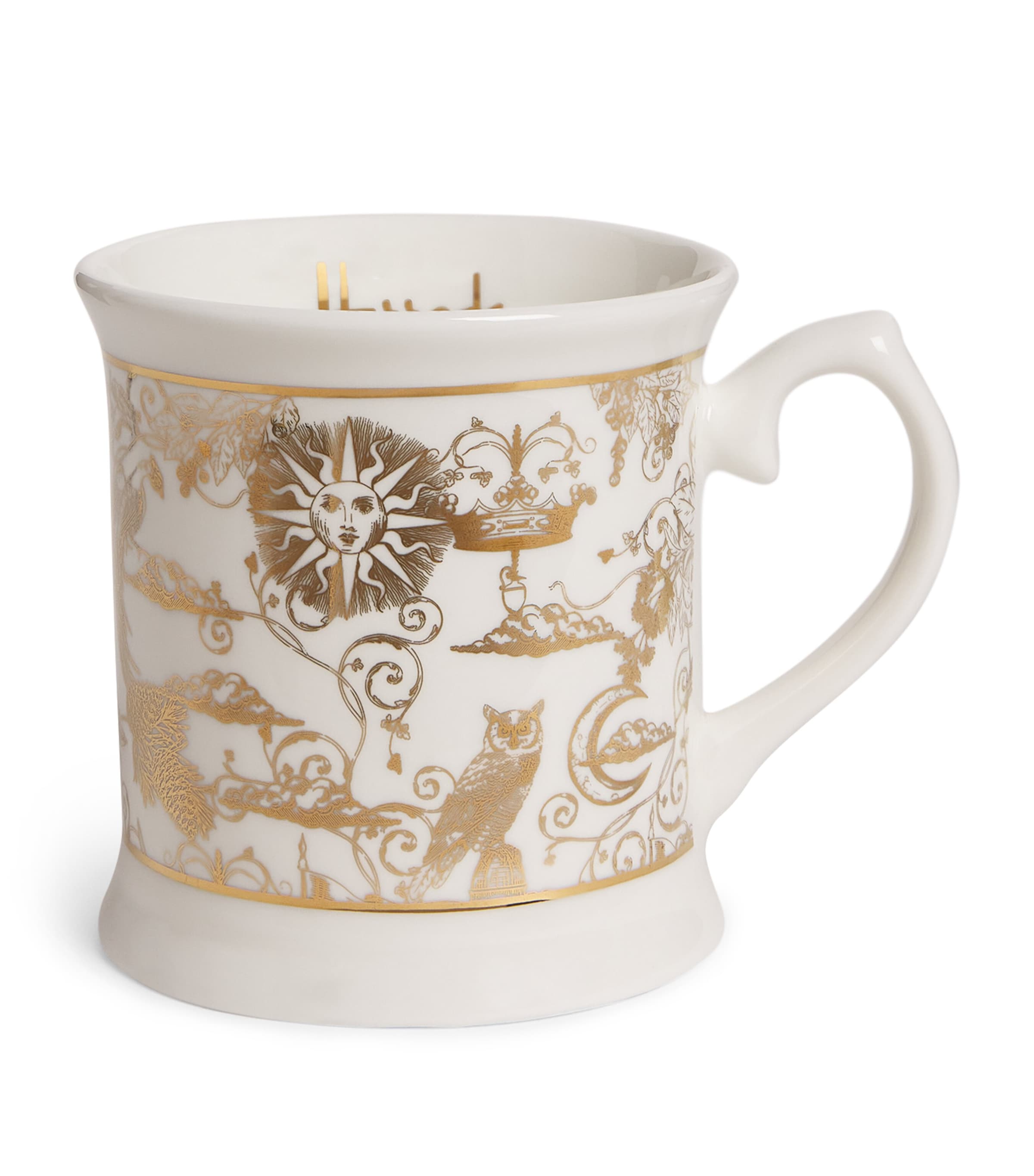 Harrods Gold-tone Detailed Mug In Green