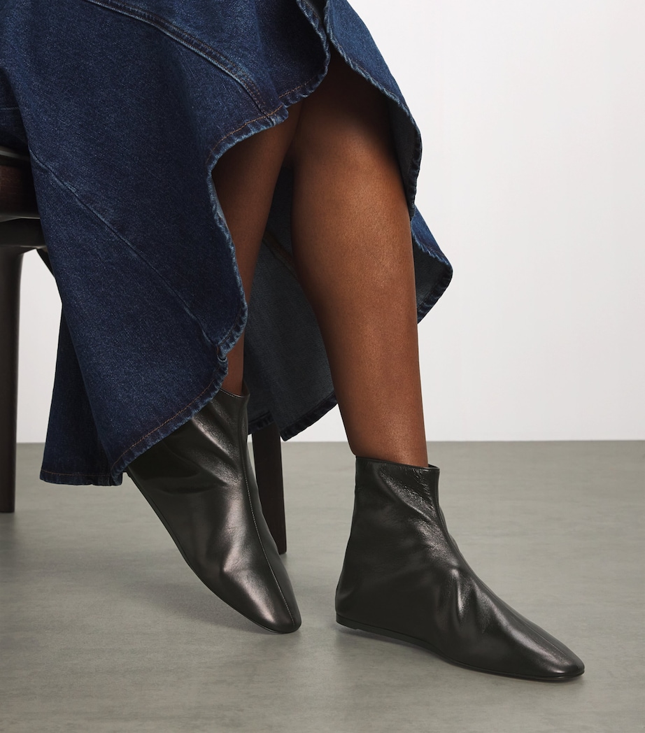 Leather Luna Boots BLACK Image 5