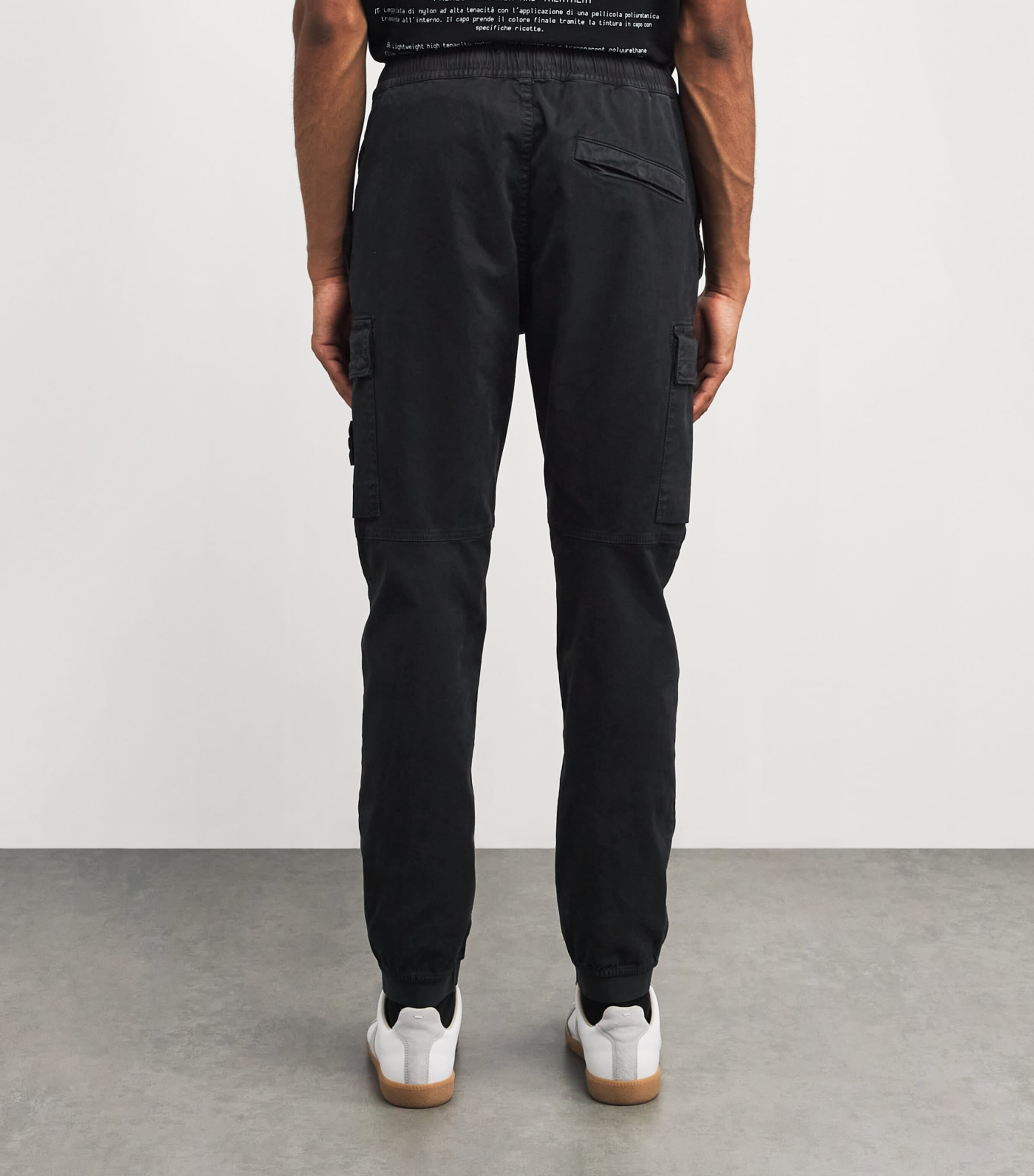 Stretch-Cotton Cargo Trousers V0129 Image 4