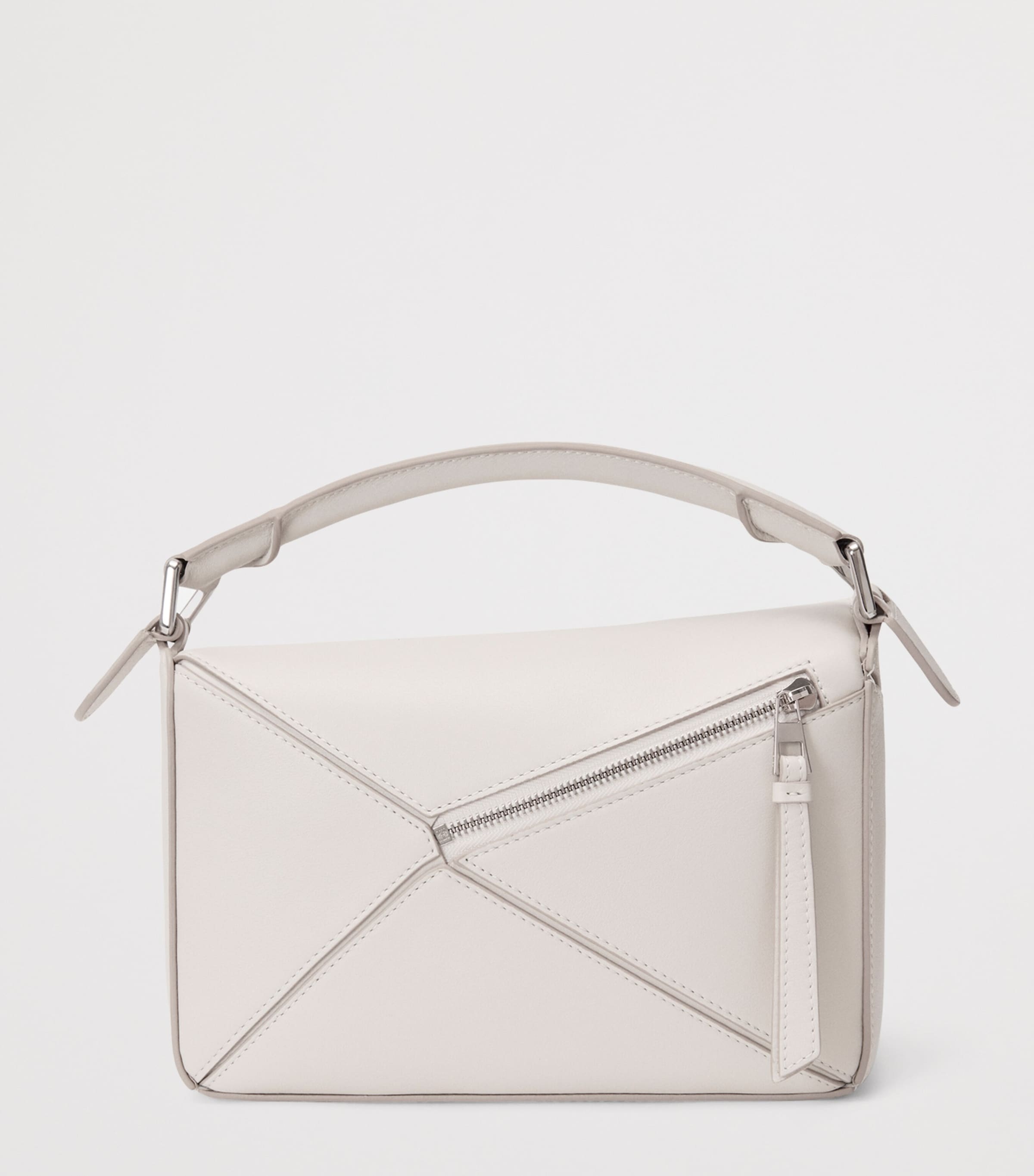 Small Fringed Puzzle Bag SOFT WHITE Image 4