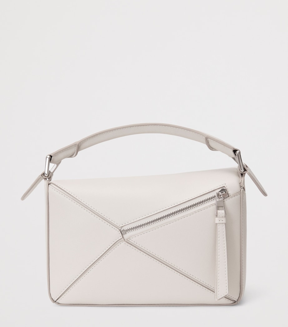 Small Fringed Puzzle Bag SOFT WHITE Image 4