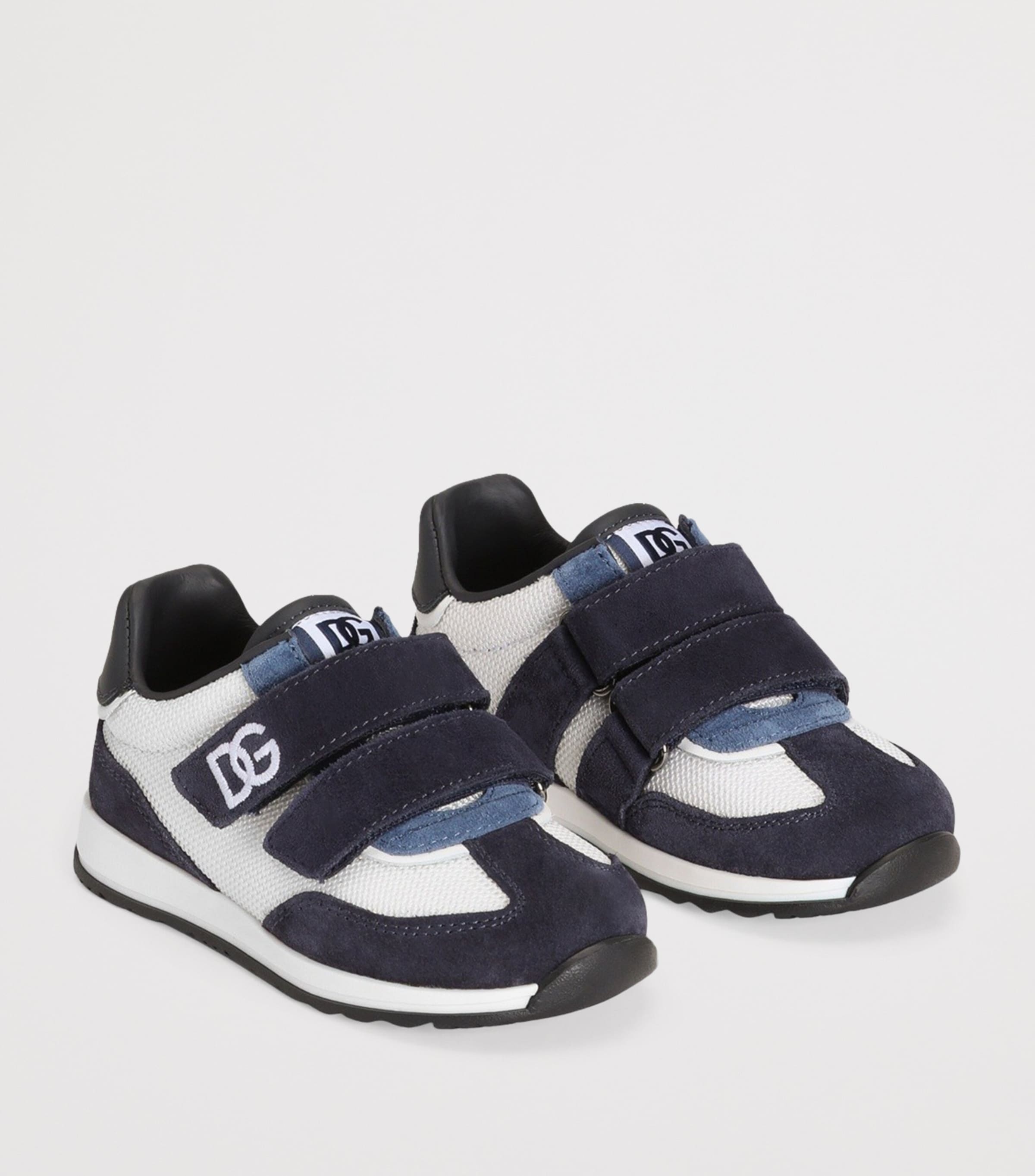 Dolce&Gabbana Kids DG Logo Sneakers White/blue Image 2